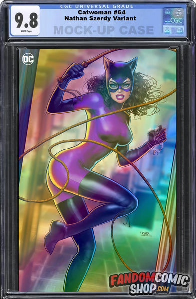 CATWOMAN #64 (NATHAN SZERDY EXCLUSIVE 1990s FOIL VIRGIN VARIANT) ~ CGC Graded 9.8