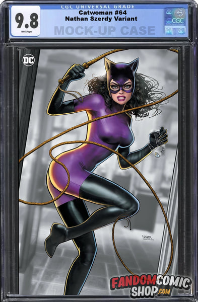 CATWOMAN #64 (NATHAN SZERDY EXCLUSIVE 1990s VIRGIN VARIANT) ~ CGC Graded 9.8