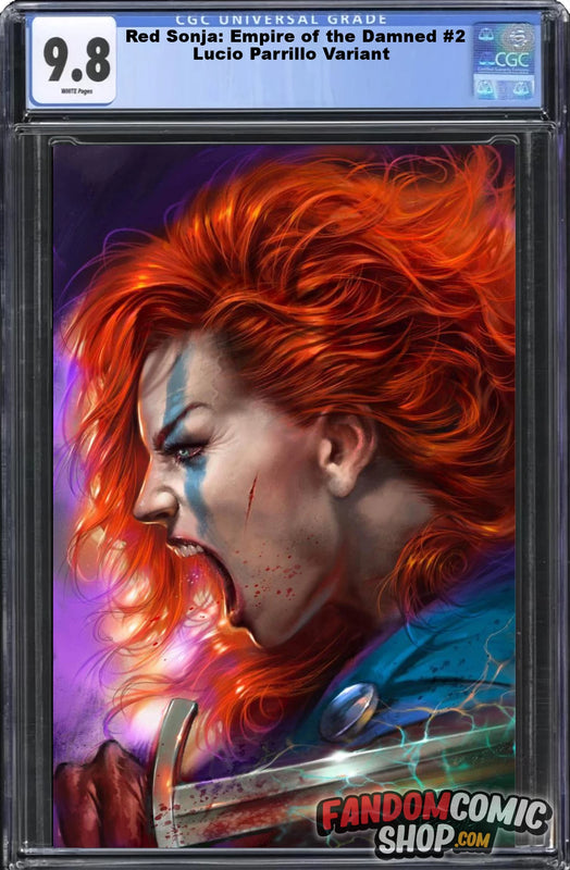 RED SONJA: EMPIRE OF THE DAMNED #2 (LUCIO PARRILLO EXCLUSIVE COVER B)(LIMITED TO 333) ~ CGC Graded 9.8