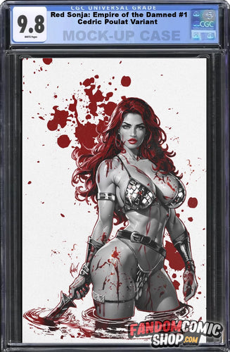 RED SONJA: EMPIRE OF THE DAMNED #1 (CEDRIC POULAT EXCLUSIVE VIRGIN VARIANT B) ~ CGC Graded 9.8