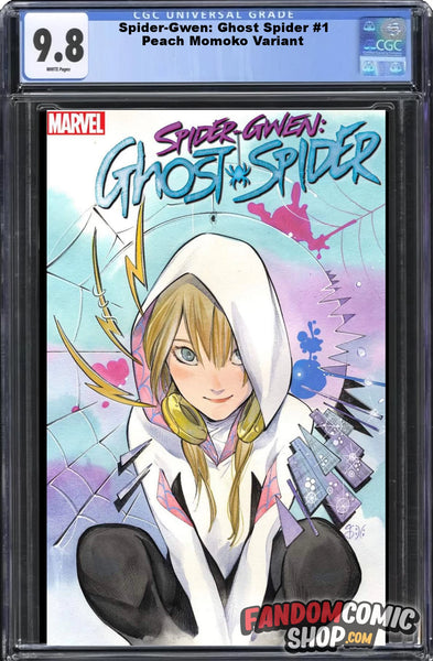 SPIDER-GWEN: GHOST SPIDER #1 (PEACH MOMOKO EXCLUSIVE VARIANT) ~ CGC Graded 9.8