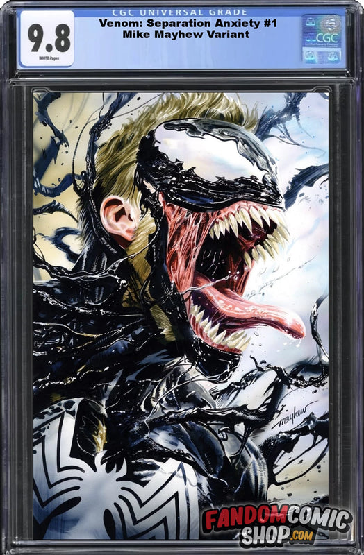 VENOM: SEPARATION ANXIETY #1 (MIKE MAYHEW EXCLUSIVE VIRGIN VARIANT) ~ CGC Graded 9.8