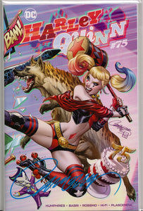 HARLEY QUINN #75B EXCLUSIVE COMIC BOOK ~ SIGNED BY J. SCOTT CAMPBELL w/COA ~ DC