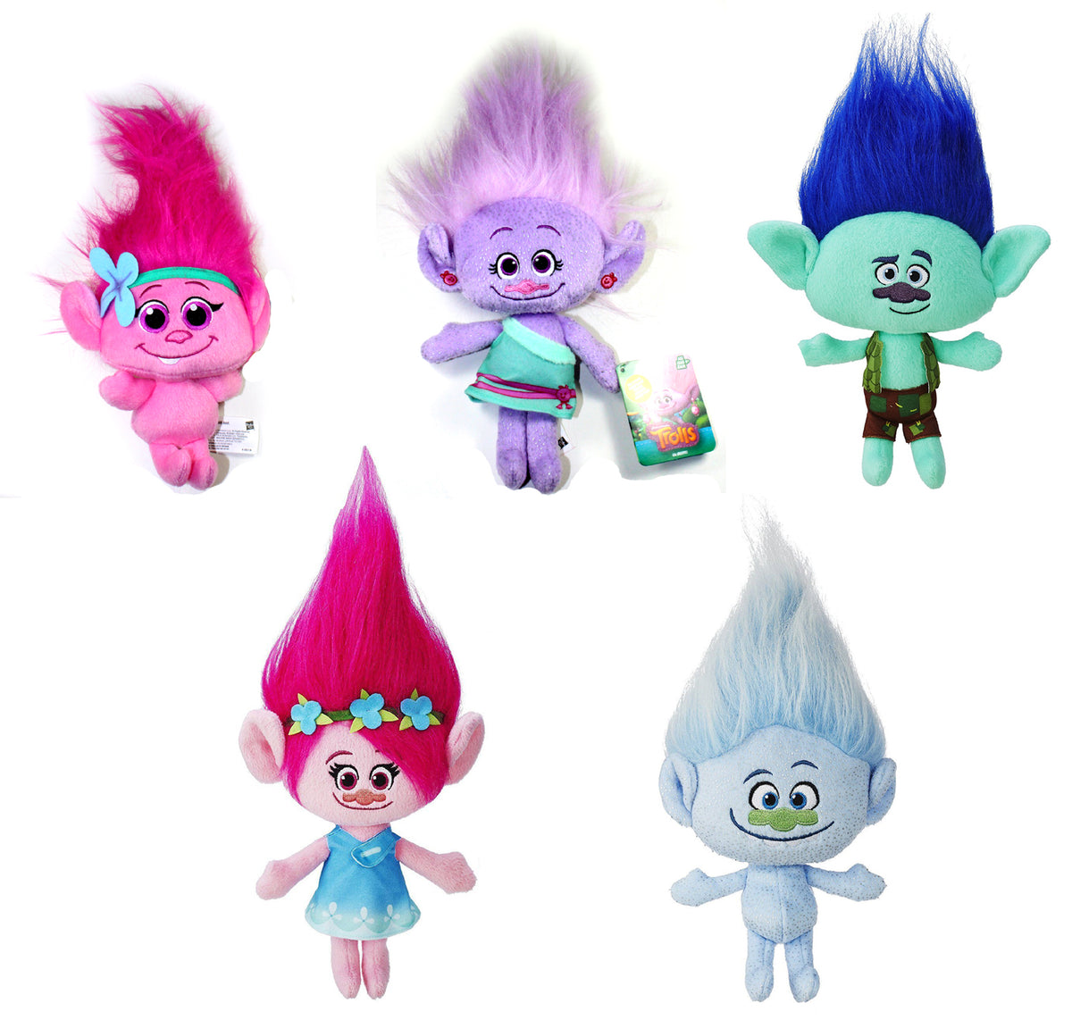 Hasbro 2015 DreamWorks Trolls Gia Grooves and Poppy Doll Set Figures  Beautiful