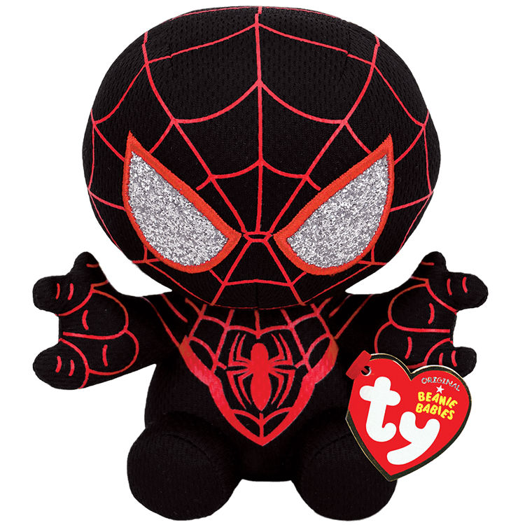 Ty Marvel Beanie Babies: Spiderman Miles Morales (Small)
