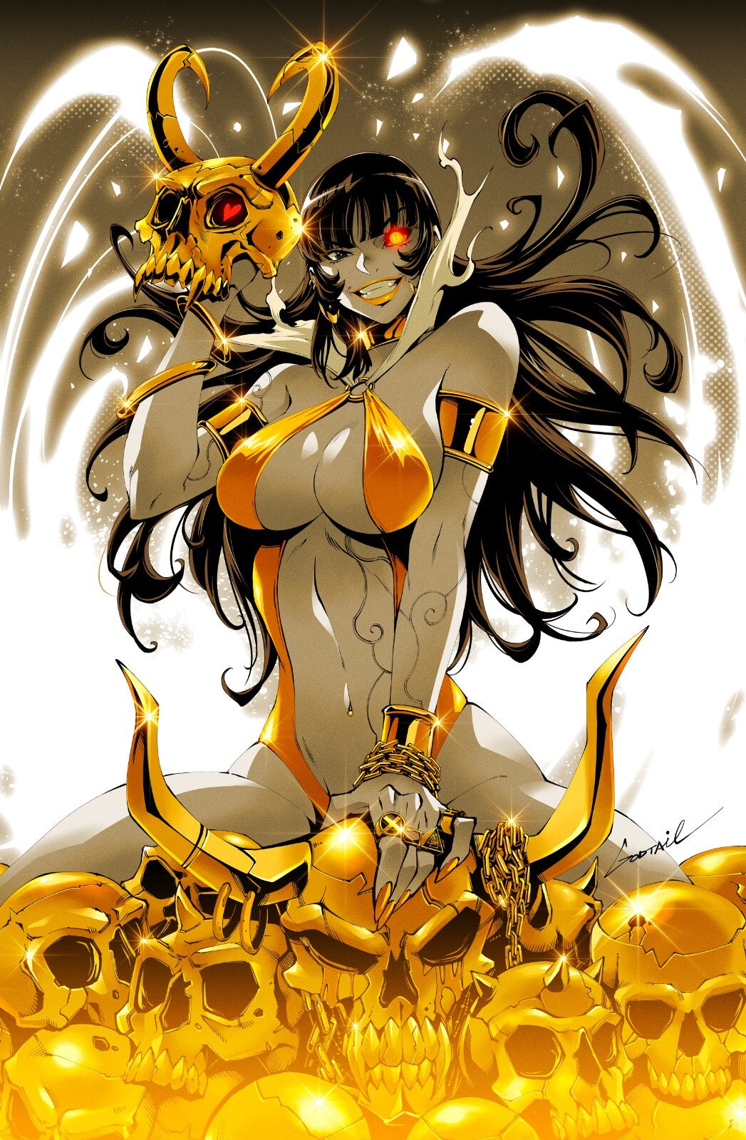 VAMPIRELLA #2 - GODTAIL VIRGIN VARIANT COVER B KNIGHT OF COMICS FANEXPO DALLAS