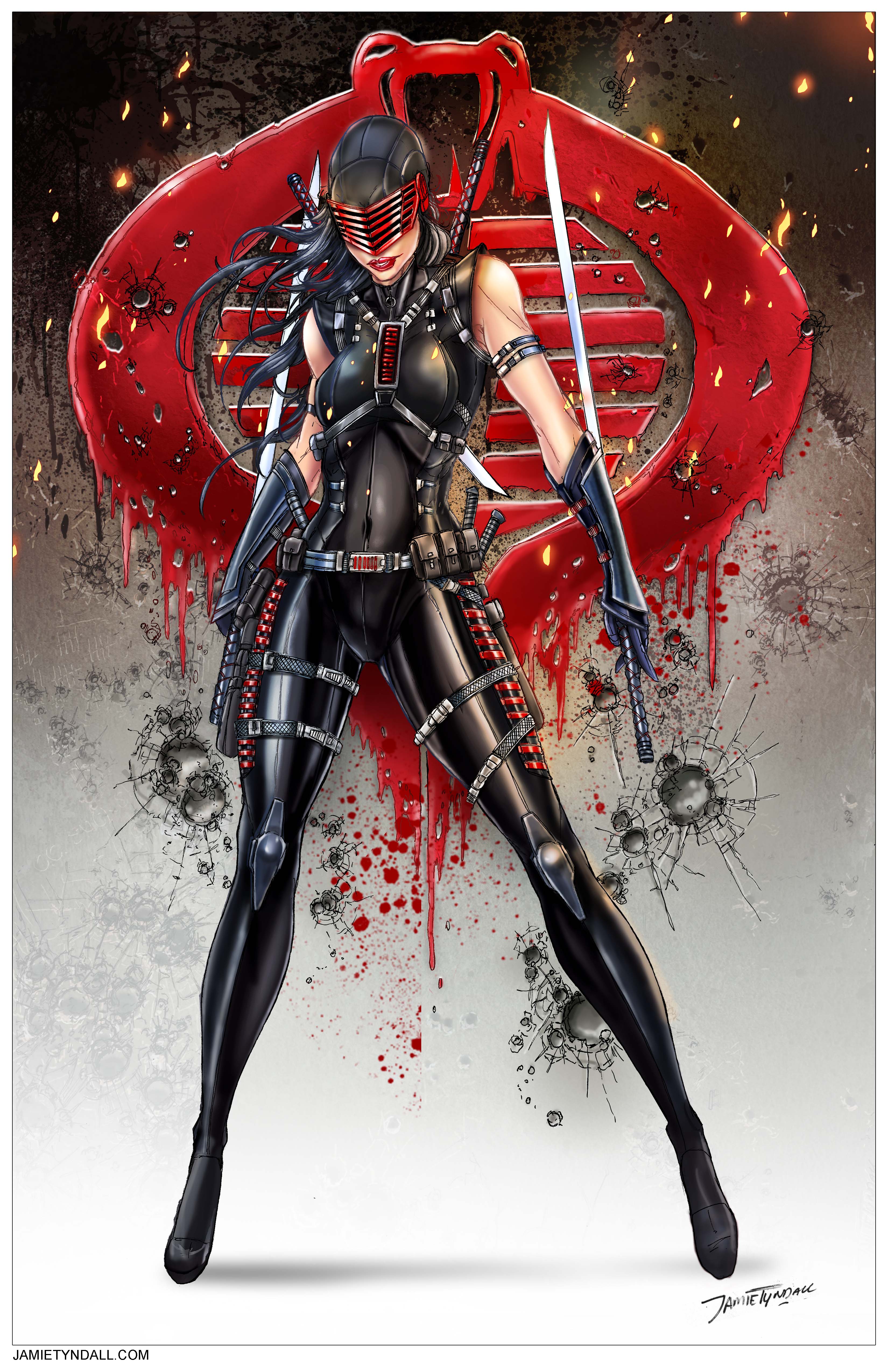 Snake Eyes Standing Print