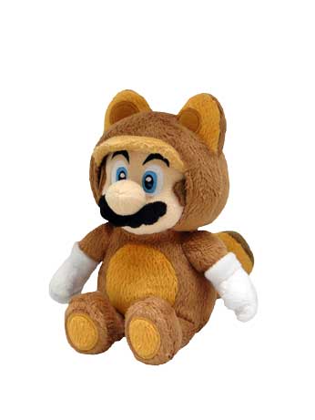 Super Mario Series Tanooki Raccoon Mario Plush, 9"