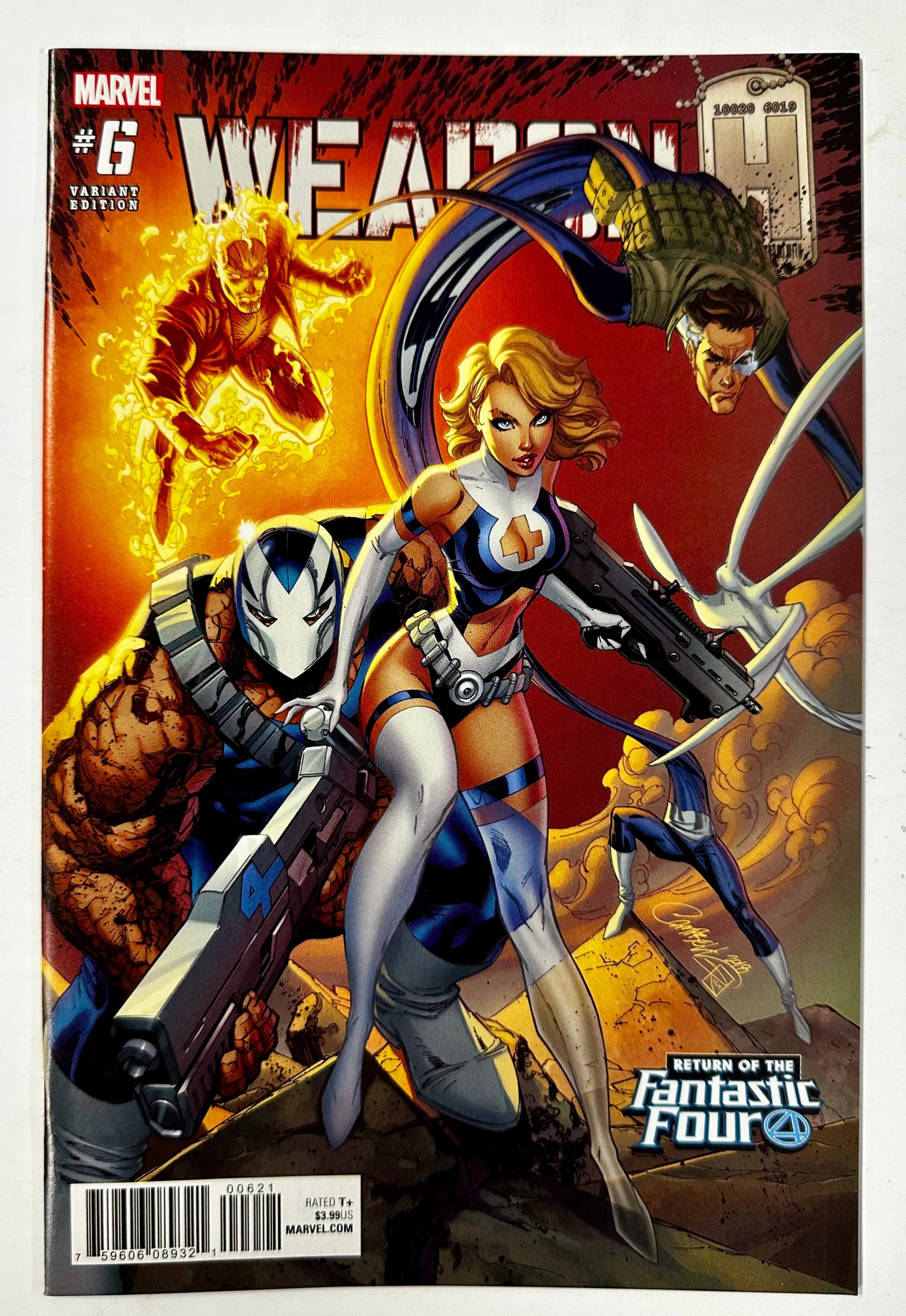 Weapon H #6 J. Scott Campbell Return Of The Fantastic Four Marvel Comics