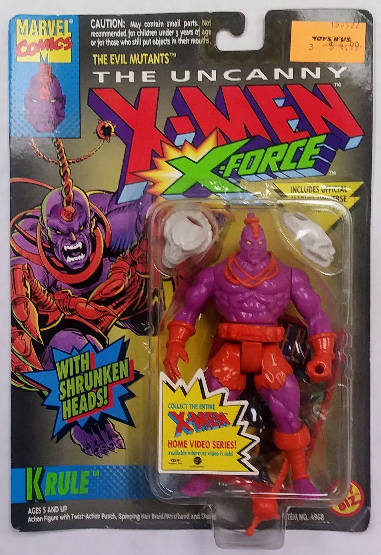 Marvel carded action figure - Krule (Evil Mutants)