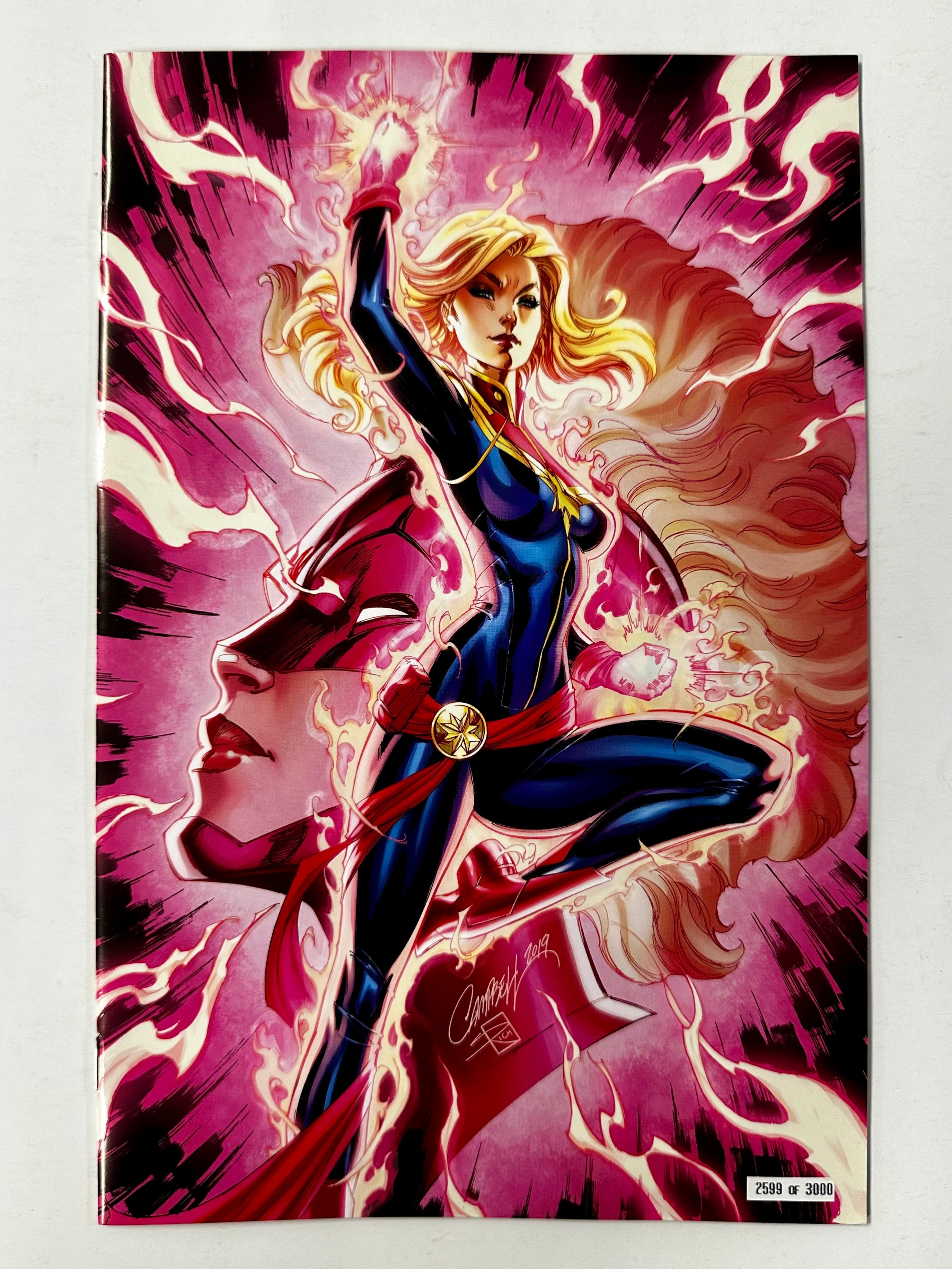 Captain Marvel #7 J Scott Campbell Glow In The Dark SDCC 2019 Variant GITD