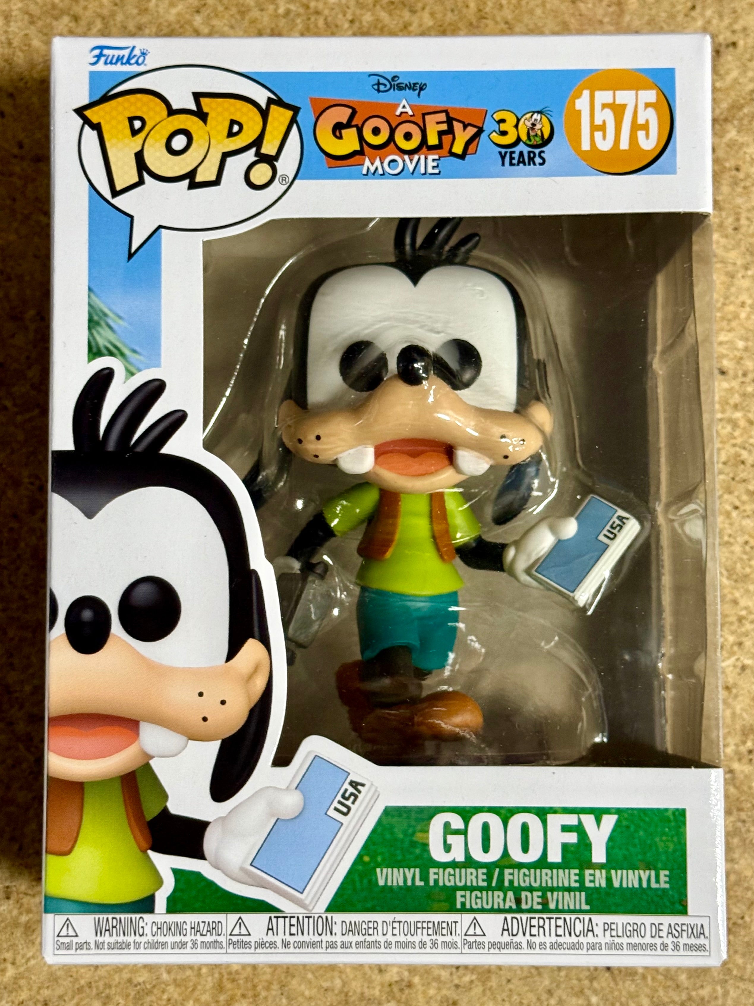 Funko Pop! Disney Goofy With Map #1575 A Goofy Movie 30th Anniversary 2025