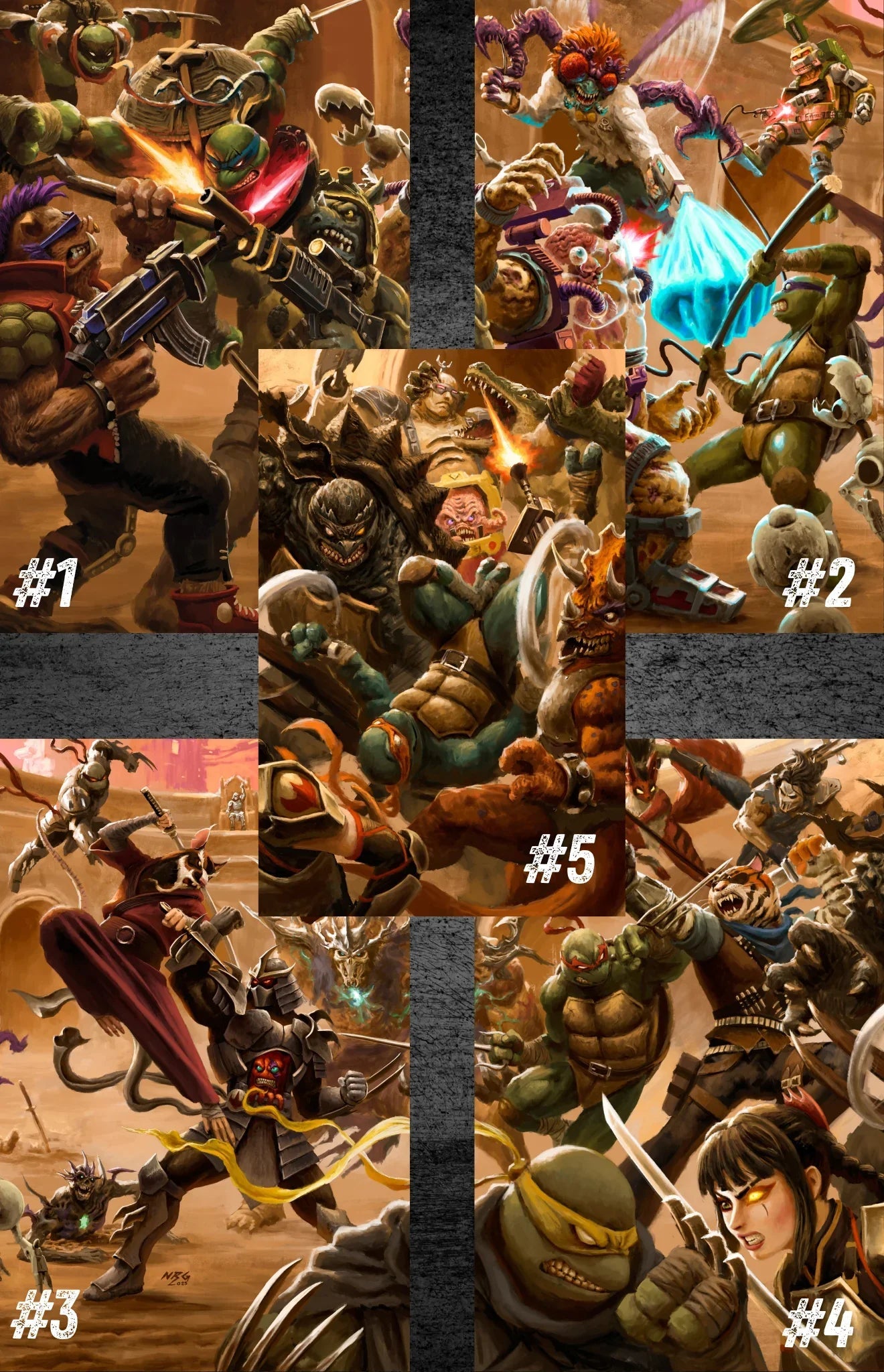 TMNT: Battle Nexus #1 - #5 Virgin - ECC NRG Exclusive (2/18/26) - SHIPS FEBRUARY