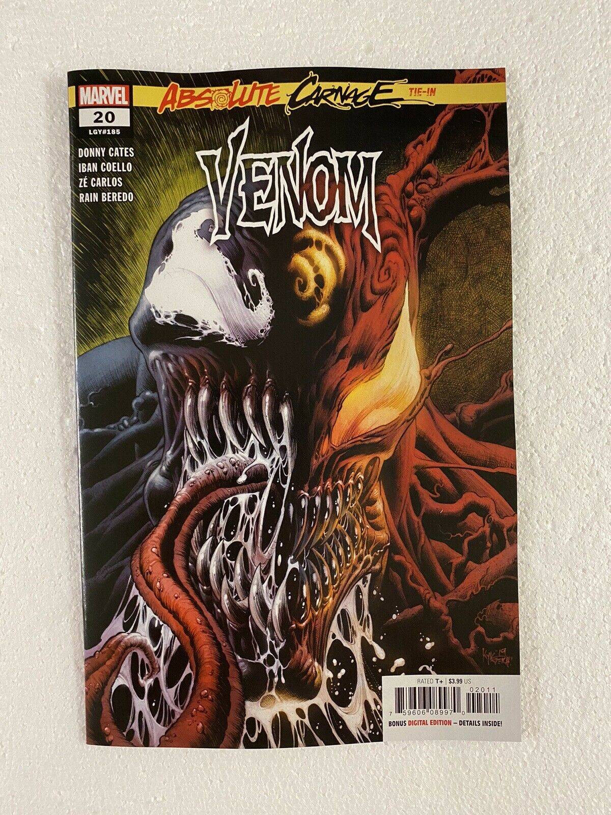 Venom #20 Cover A Kyle Hotz 2019 Final Absolute Carnage Tie In Marvel Comics