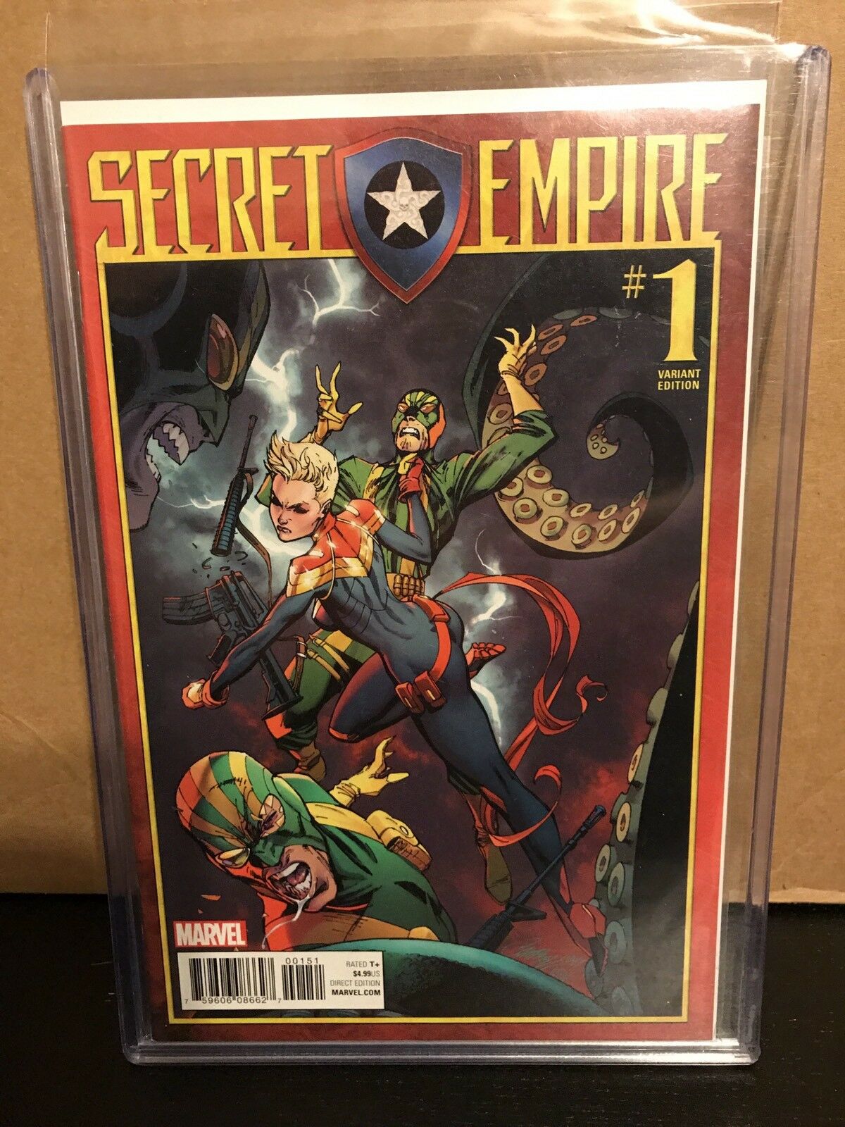Secret Empire #1 J Scott Campbell 1:50 Connecting Variant Hydra Captain America