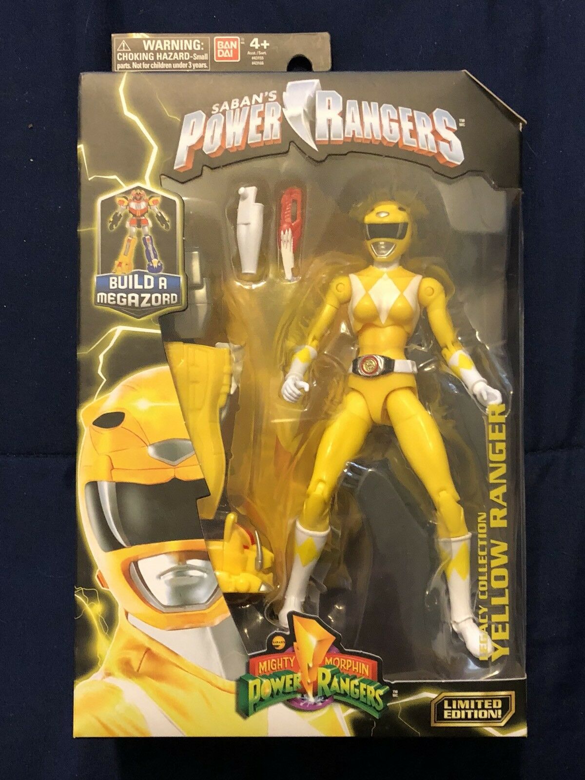 Mighty Morphin Power Rangers Legacy 6in. Yellow Ranger Collection Limited Figure