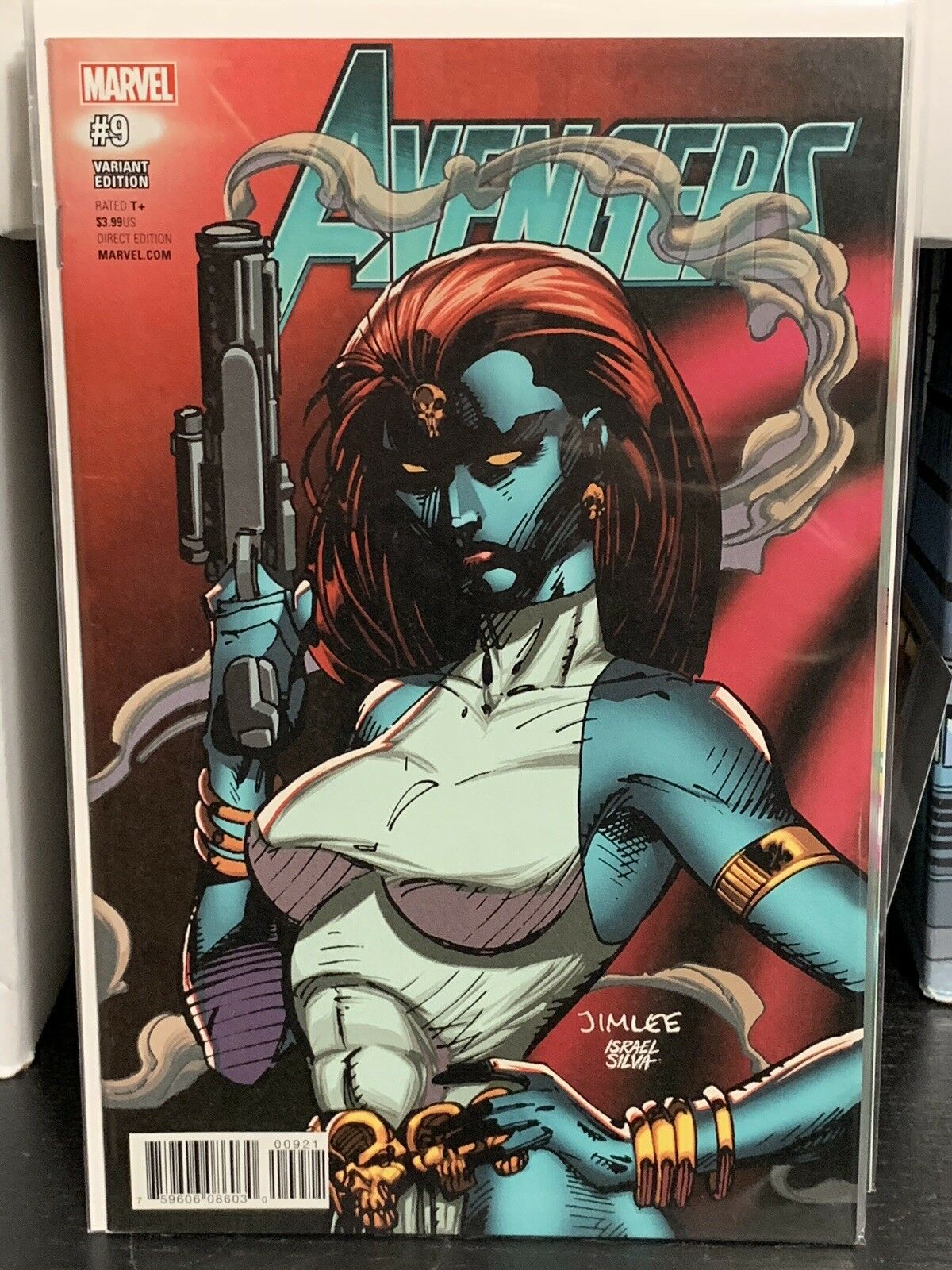 Avengers #9 Mystique Jim Lee X-Men Trading Card Variant Marvel Comics 2017