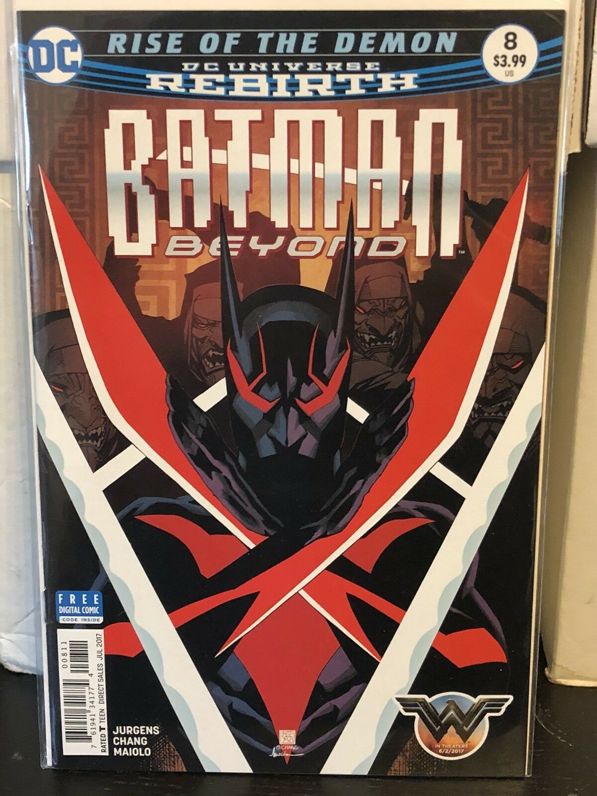 Batman Beyond #8 Martin Ansin Cover B Variant 2016 Rebirth DC Comics