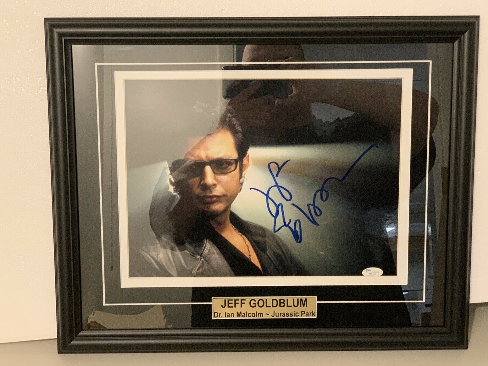 Jeff Goldblum Jurassic Park Signed 11x14 Framed Glossy Photo W/ JSA COA