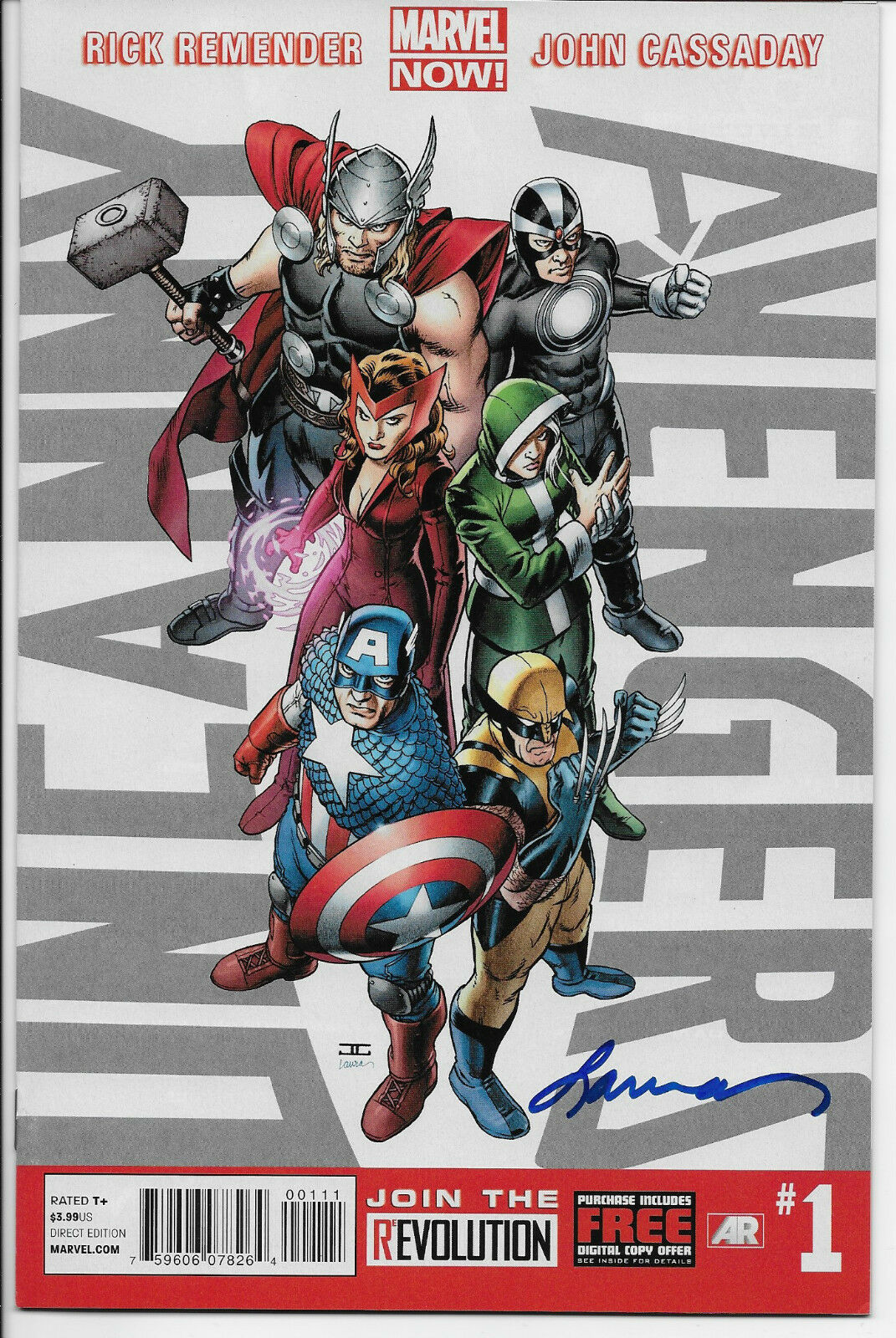 Uncanny Avengers issue 1, 18-23, 24 and 25 W/ Martin Sigs Havok Wasp Wolverine