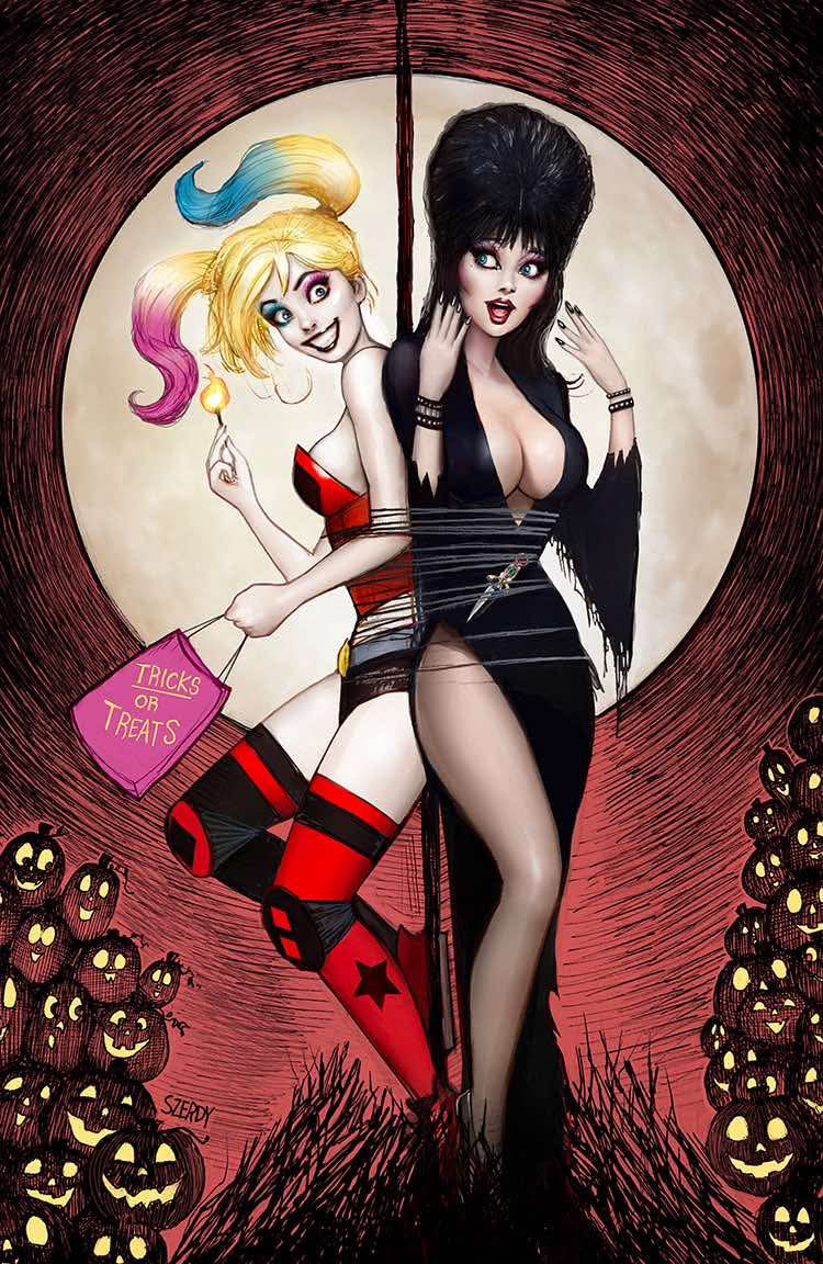 Harley Quinn X Elvira #1 - NYCC 2025 Exclusive Nathan Szerdy Variant (10/2025)