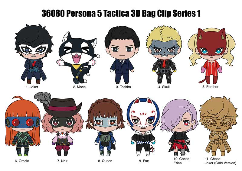 Persona 5 Tactica 3D Foam Bag Clip, Series 1 Blind Bag