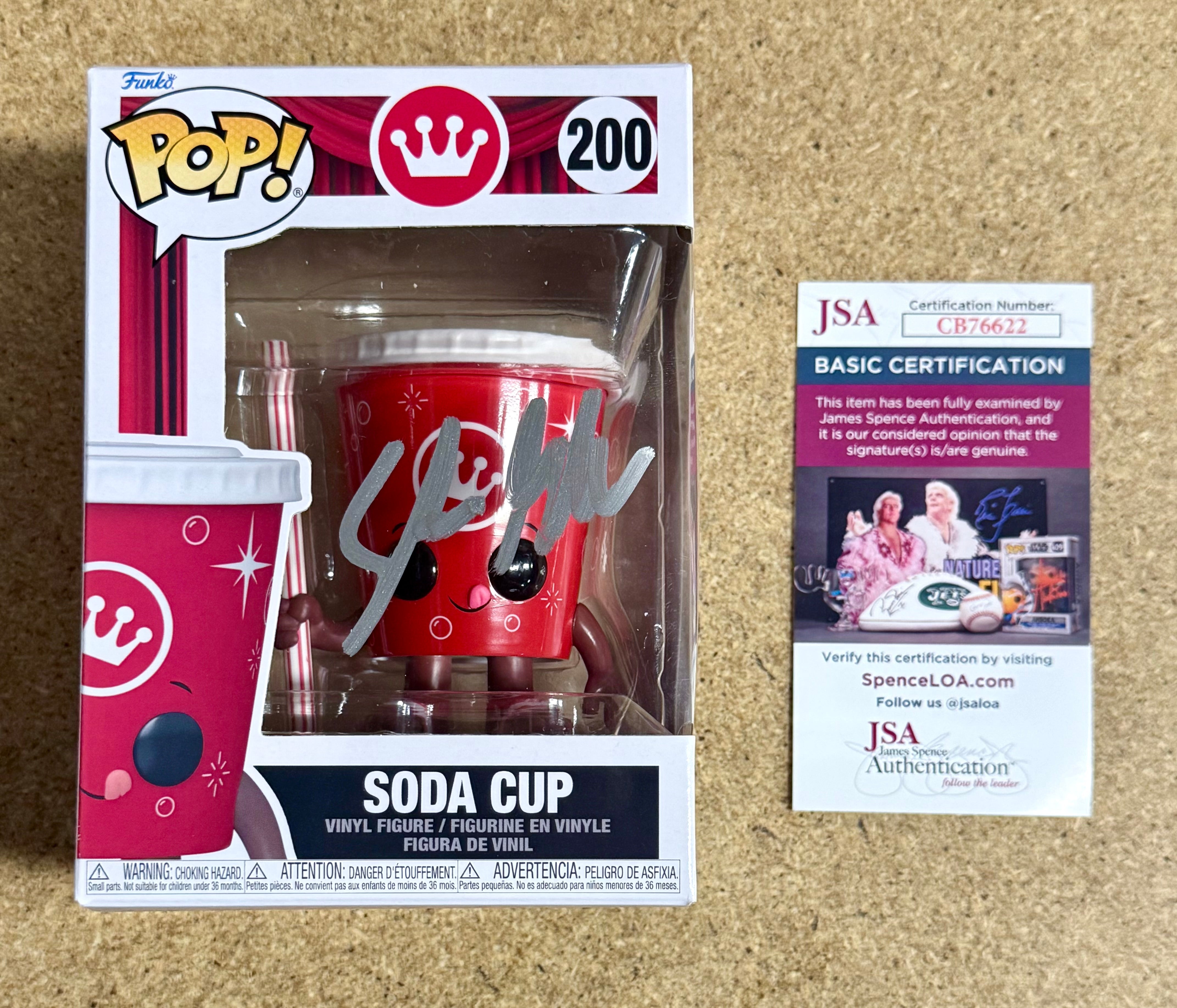 Comedian Shane Gillis Signed Movie Theater Soda Cup Funko Pop! #200 With JSA COA