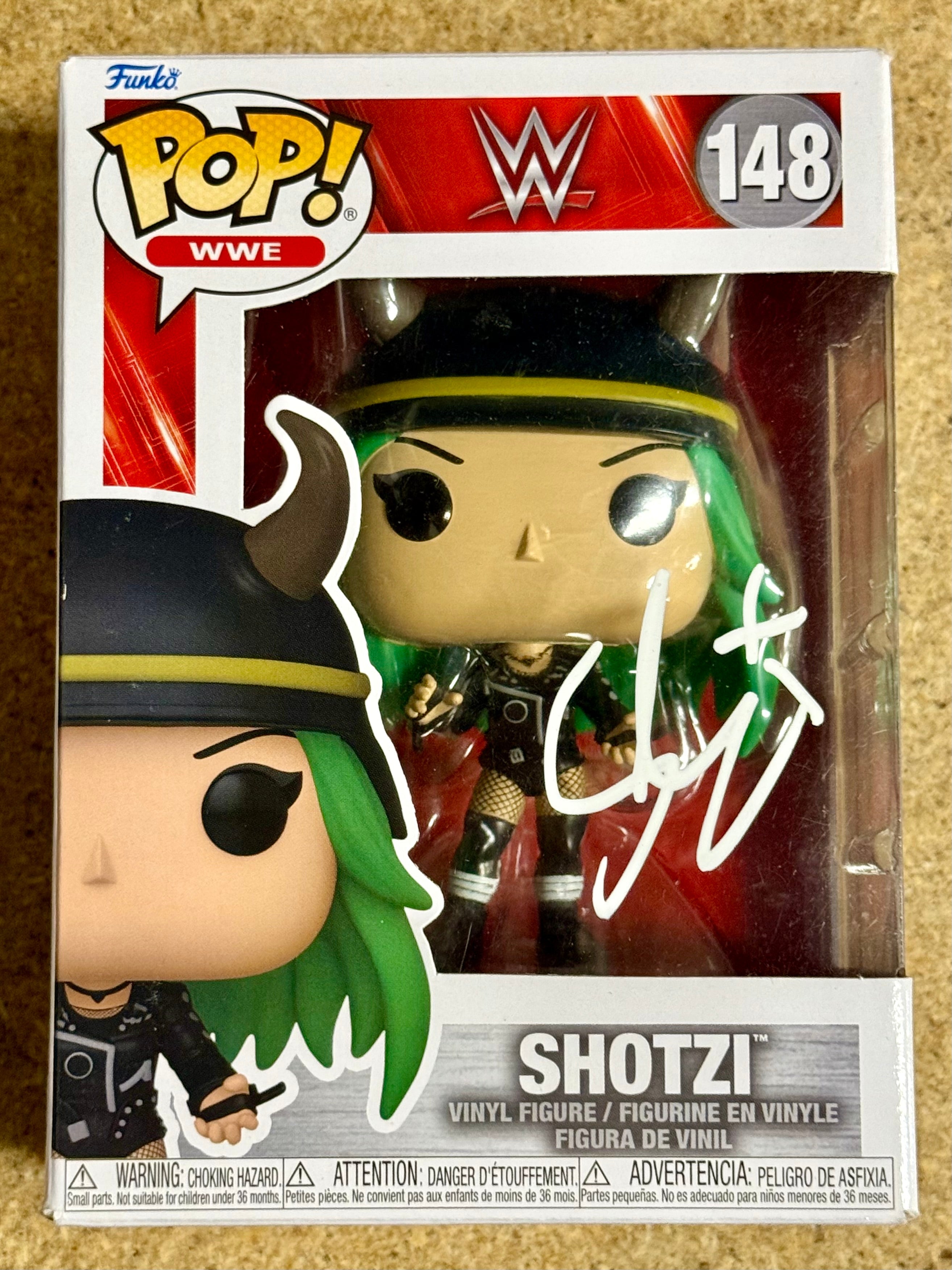 WWE Shotzi (Damage CTRL) Signed Funko Pop! #148 With JSA COA
