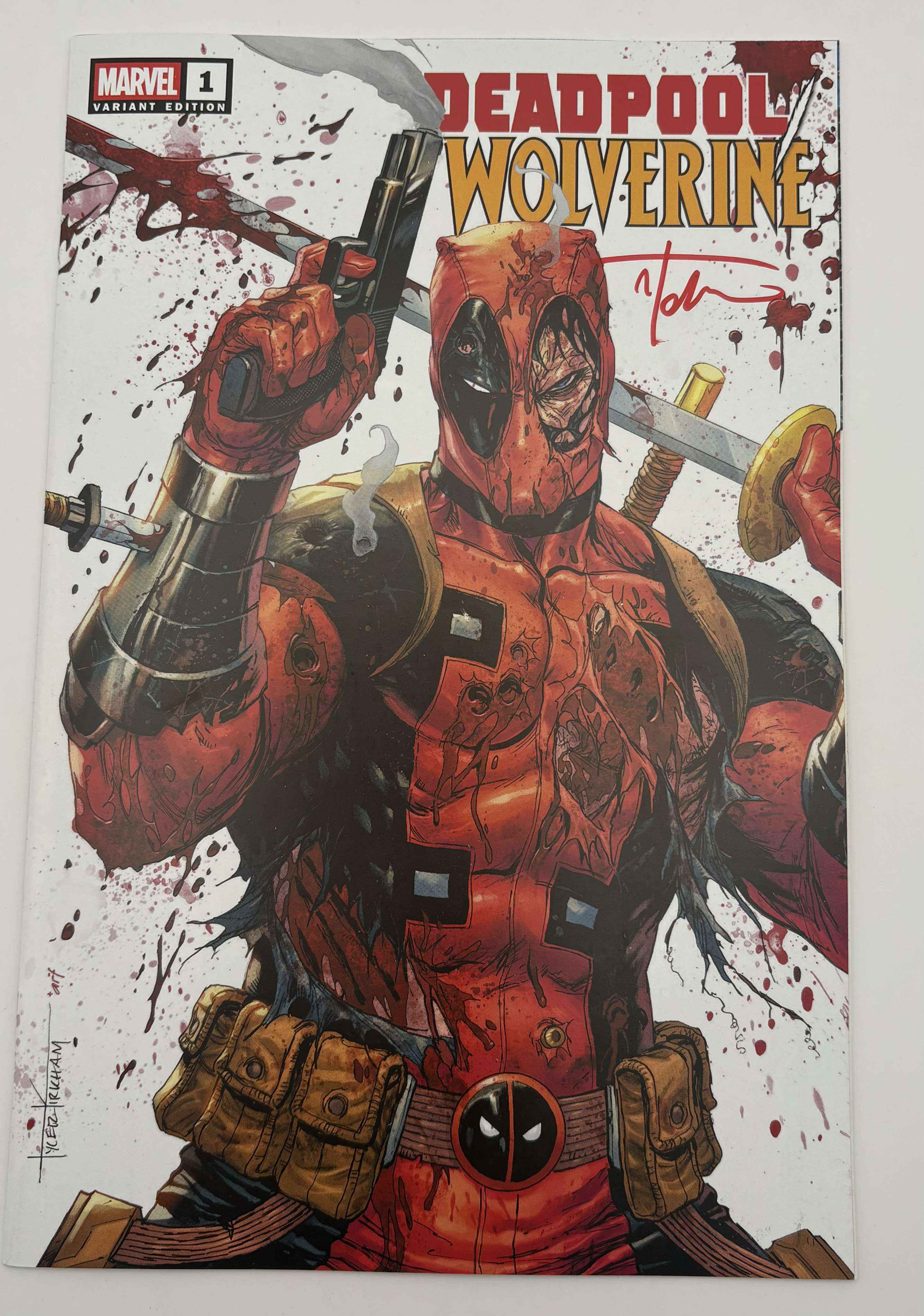 [Signed by Tyler Kirkham] Deadpool / Wolverine #1 Unknown Comics Tyler Kirkham Exclusive Var [IN STOCK]