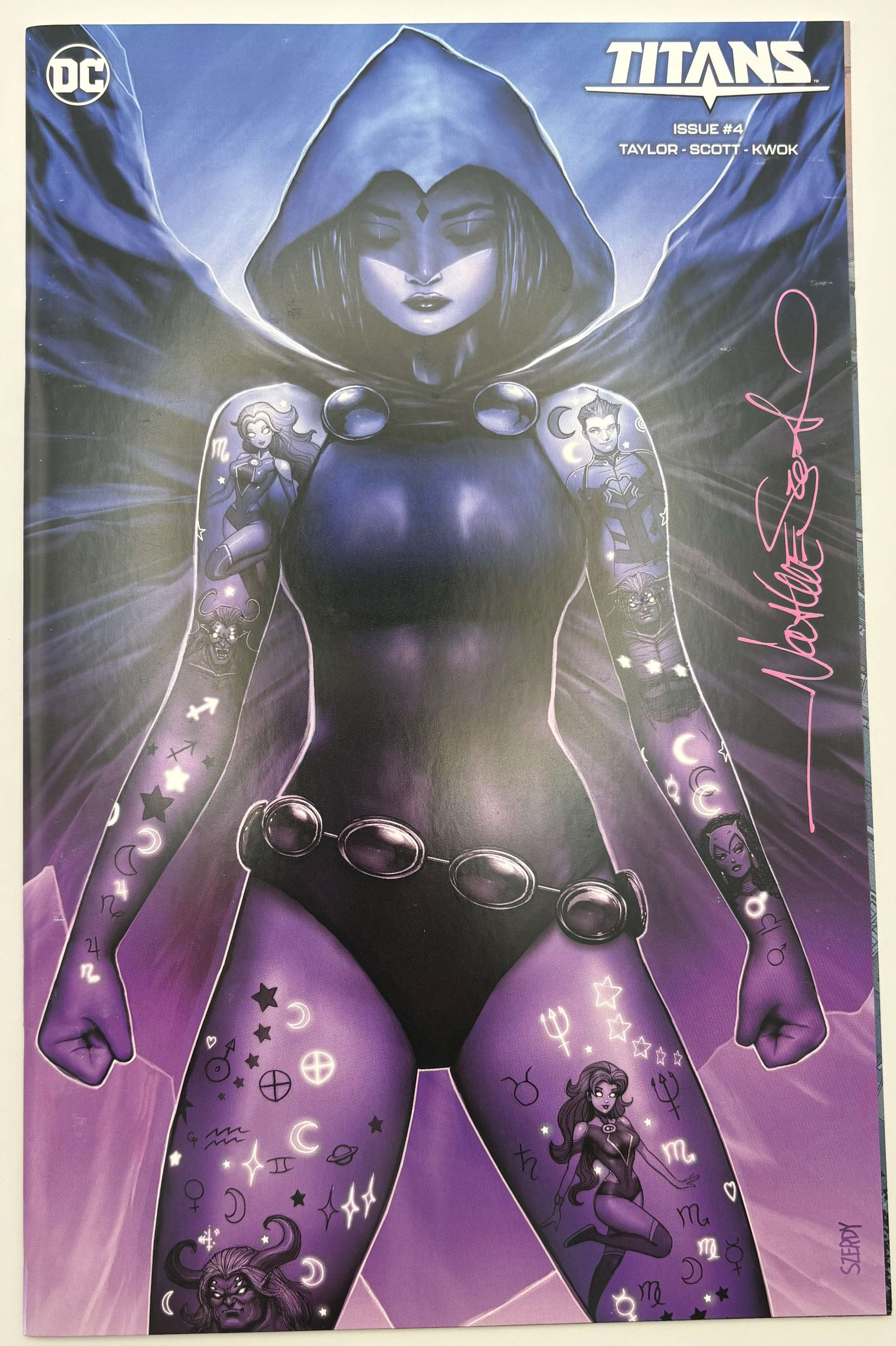 [Signed by Nathan Szerdy] TITANS #4 NATHAN SZERDY (616) EXCLUSIVE MINIMAL VIRGIN VAR [IN STOCK]
