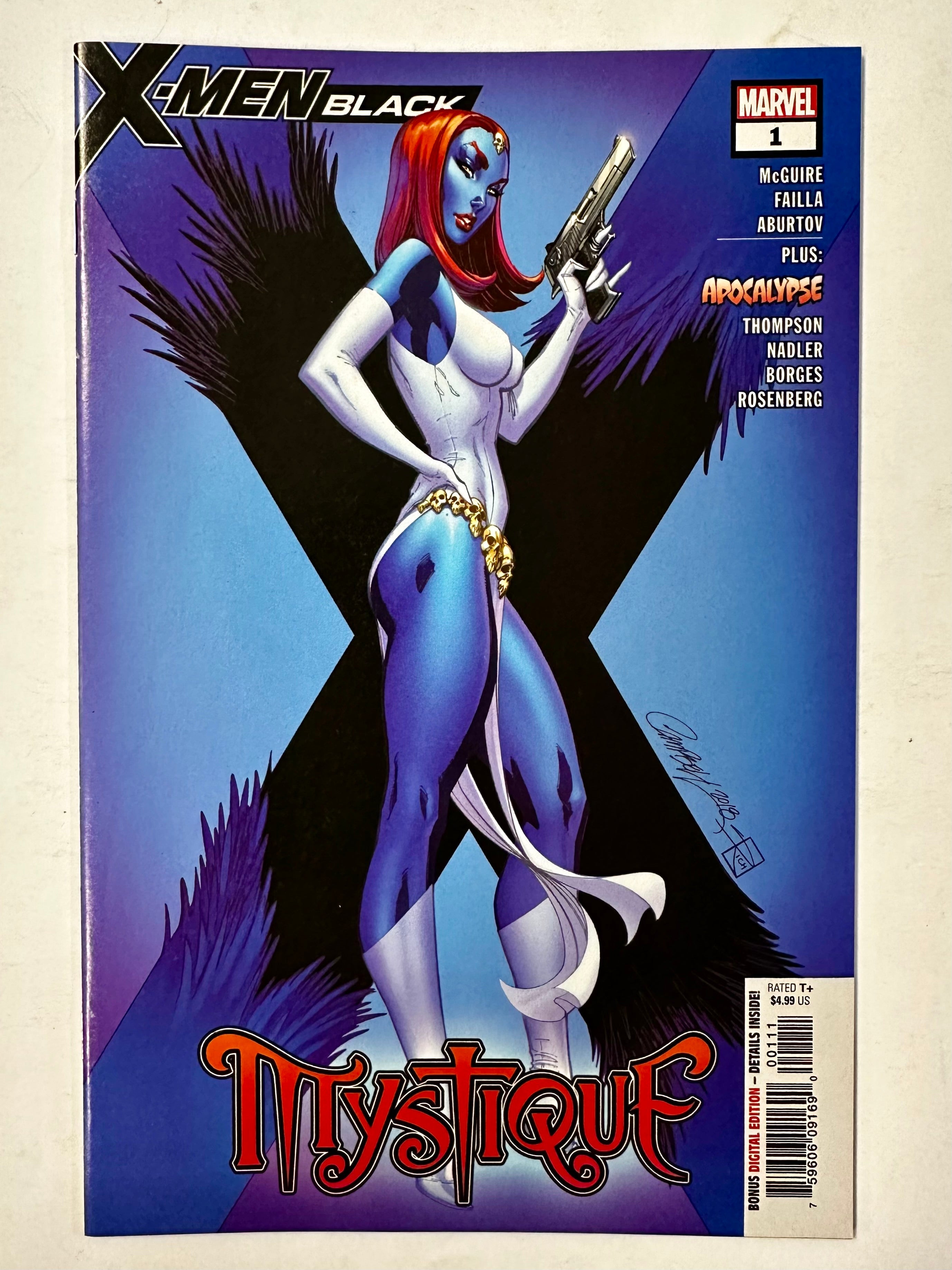 X-Men Black #1 Marvel Comics J Scott Campbell Mystique Cover 2018