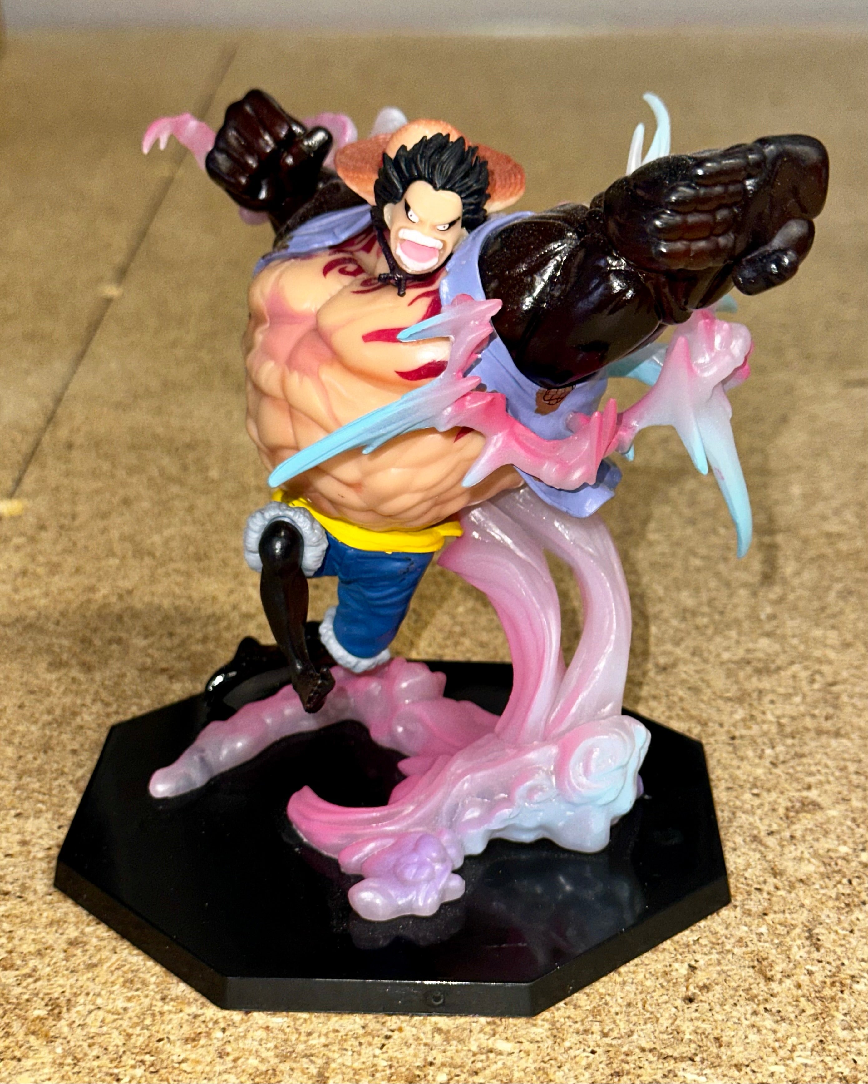 Anime One Piece Monkey D. Luffy Gear 4 (Four) Battle Scene Action Pose Statue