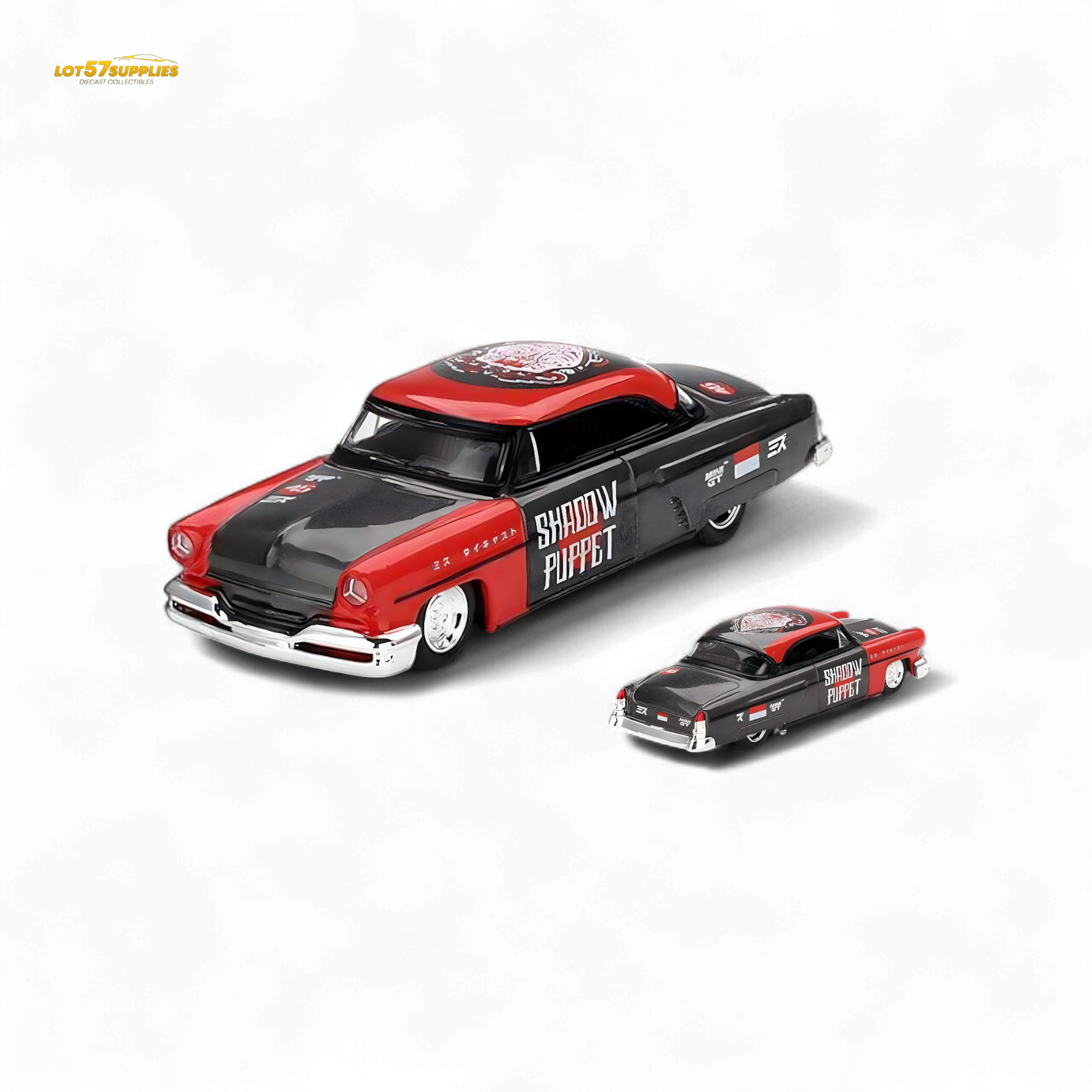 Mini-GT 1954 Lincoln Capri Hot Rod SHADOW PUPPET #874 1:64 MGT00874