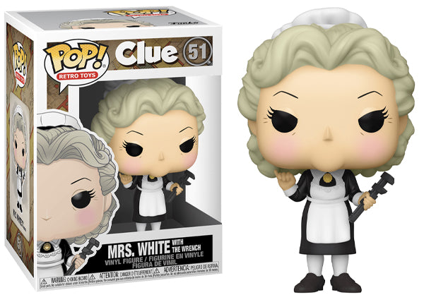 Mrs. White w/ the Wrench (Clue, Retro Toys) 51