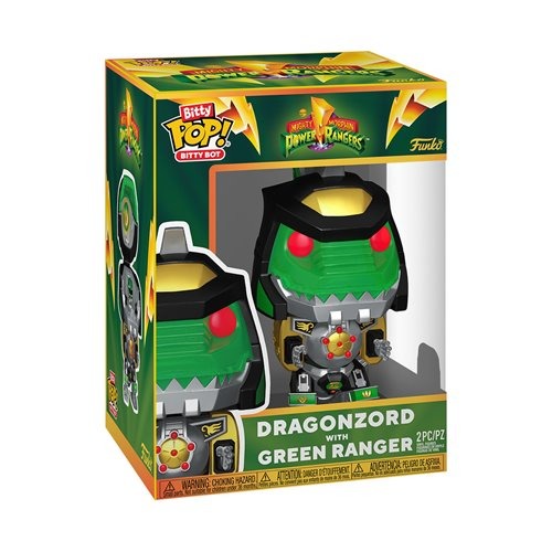 Funko Pop! Bitty Bot Power Rangers Dragonzord with Green Ranger Vinyl Figure