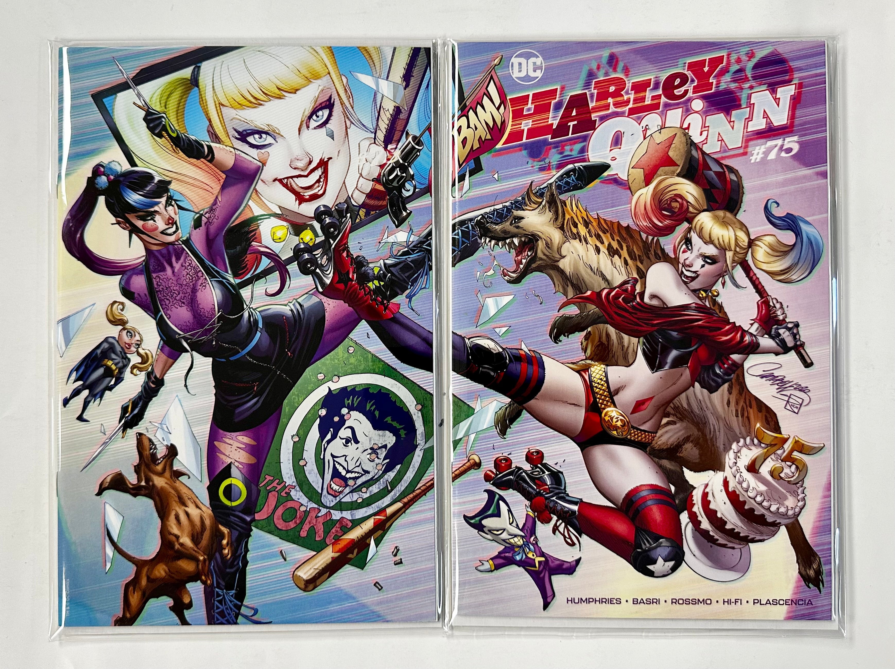 Harley Quinn #75 J Scott Campbell B & C Connecting DC Comics 2020 Variant Exclusives