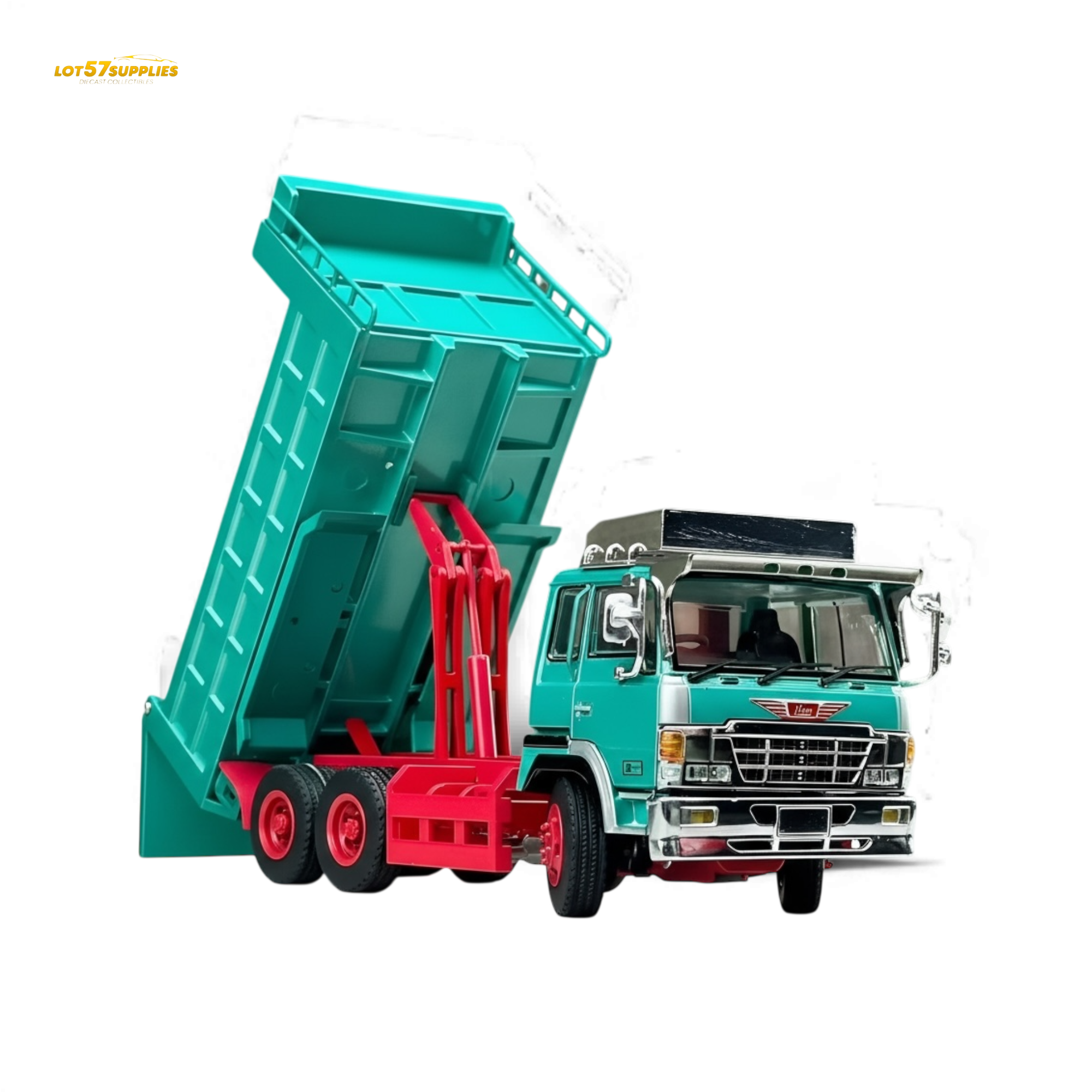 (Pre-Order) DBGT Hino Super Dolphin Dump Truck - Green 1:64