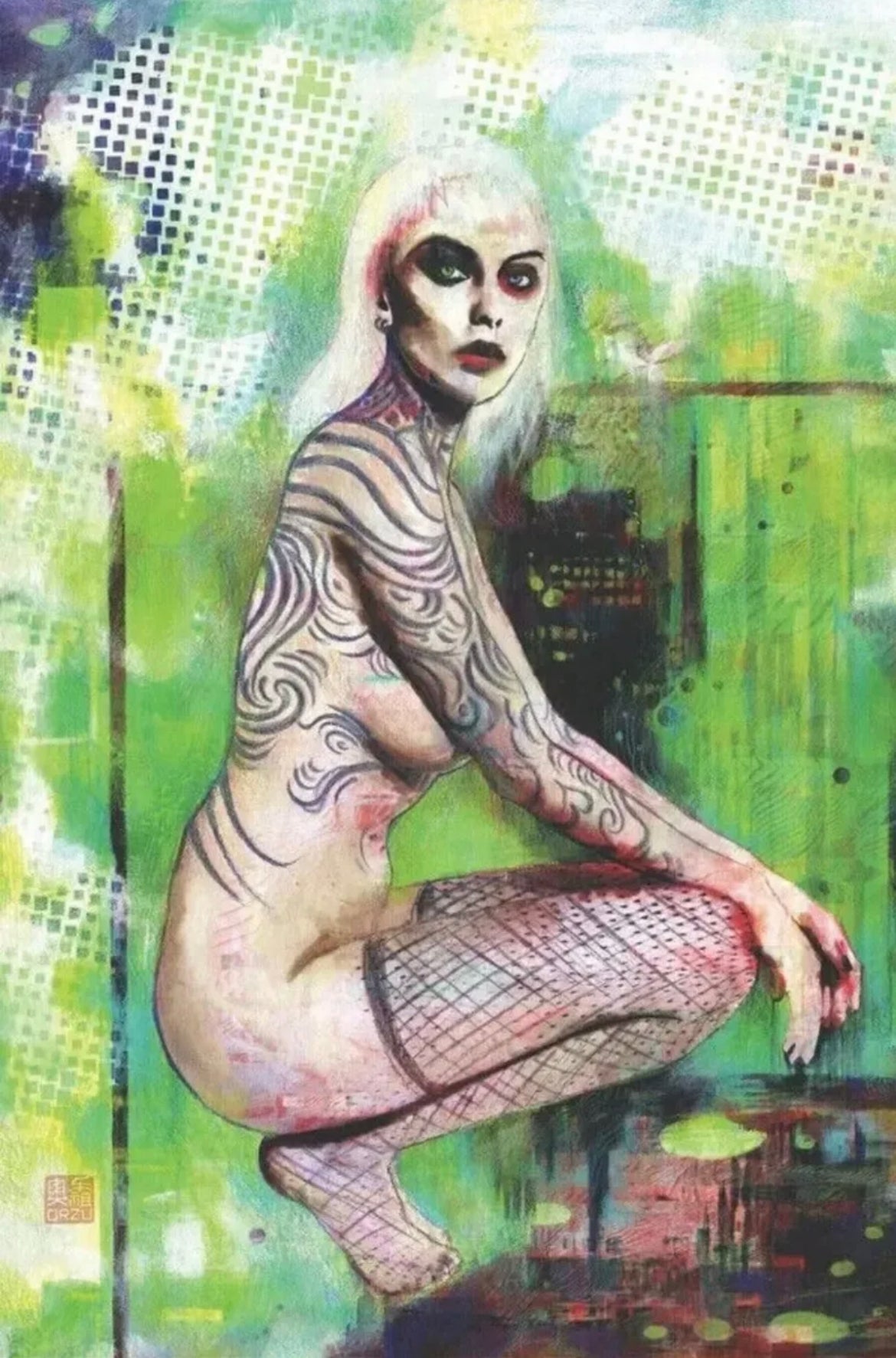 W0RLDTR33 #1 2nd Print Zu Orzu Black Saber Comics Exclusive cover Ltd 400