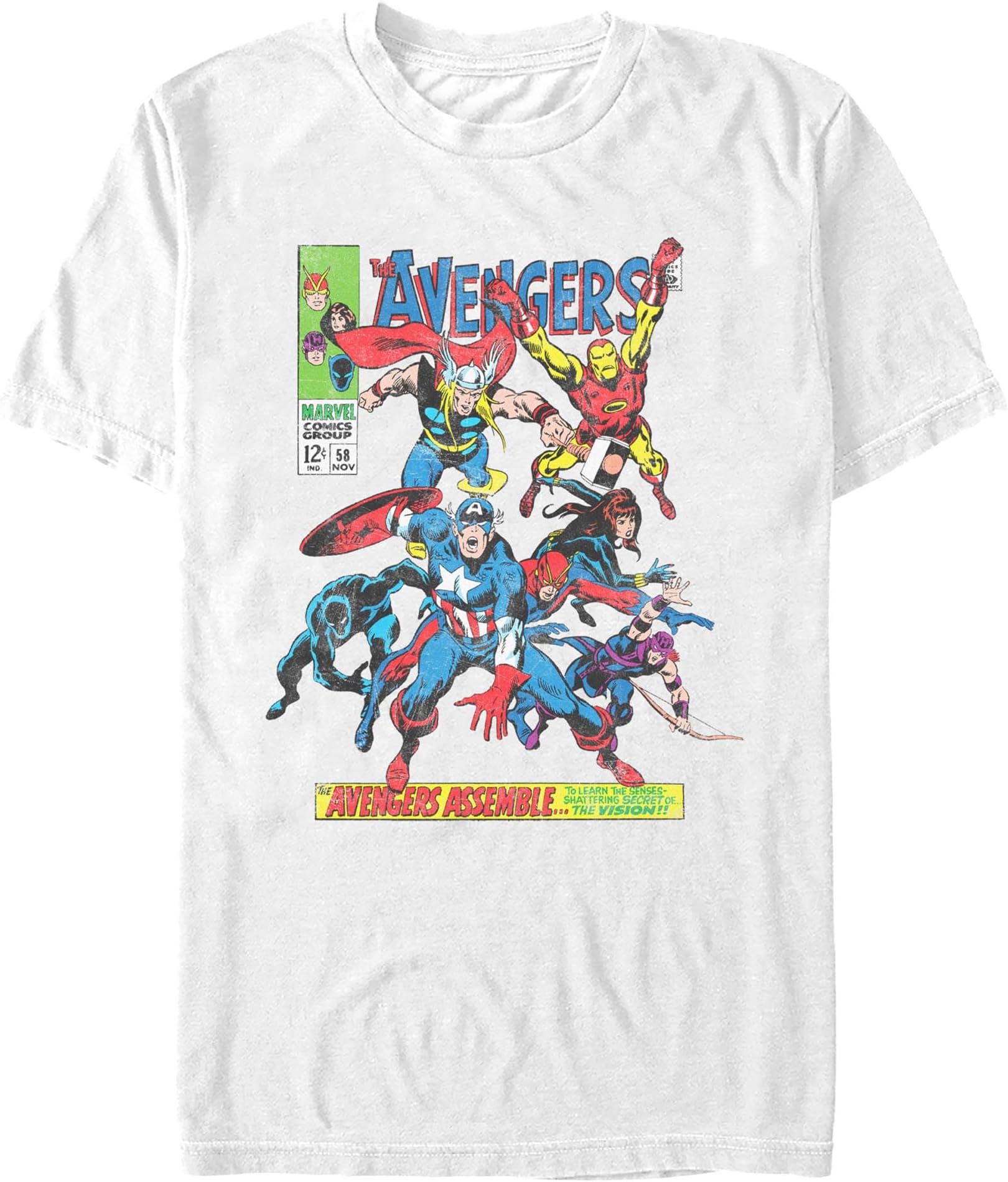 Marvel Men's Avengers Comics Crew