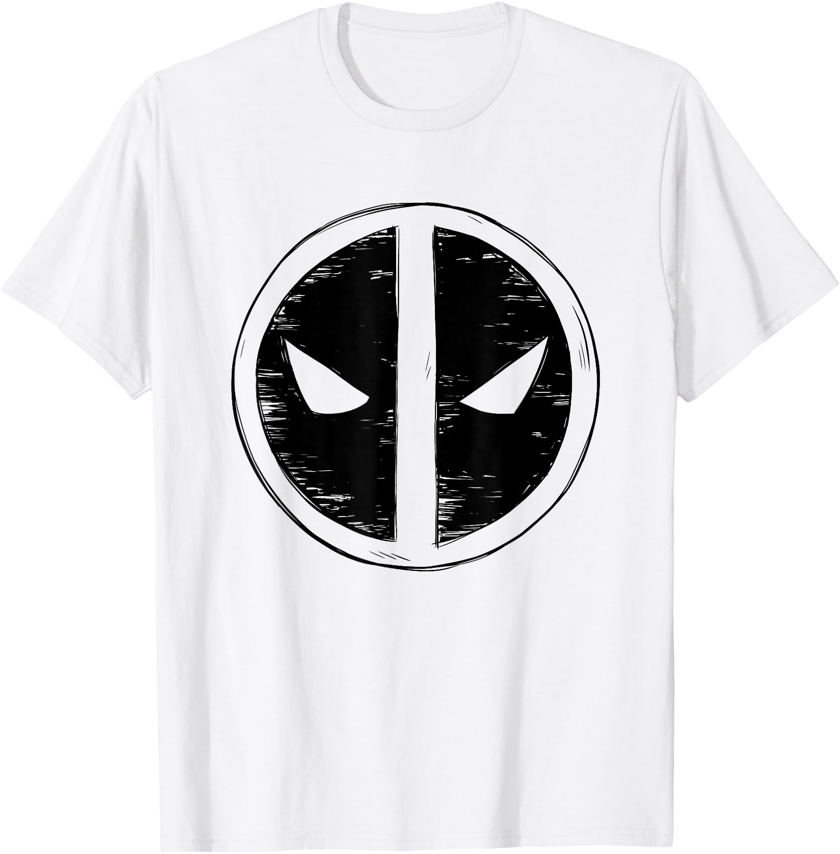 Marvel Deadpool & Wolverine Sketchy Scribble Hero Mask Badge