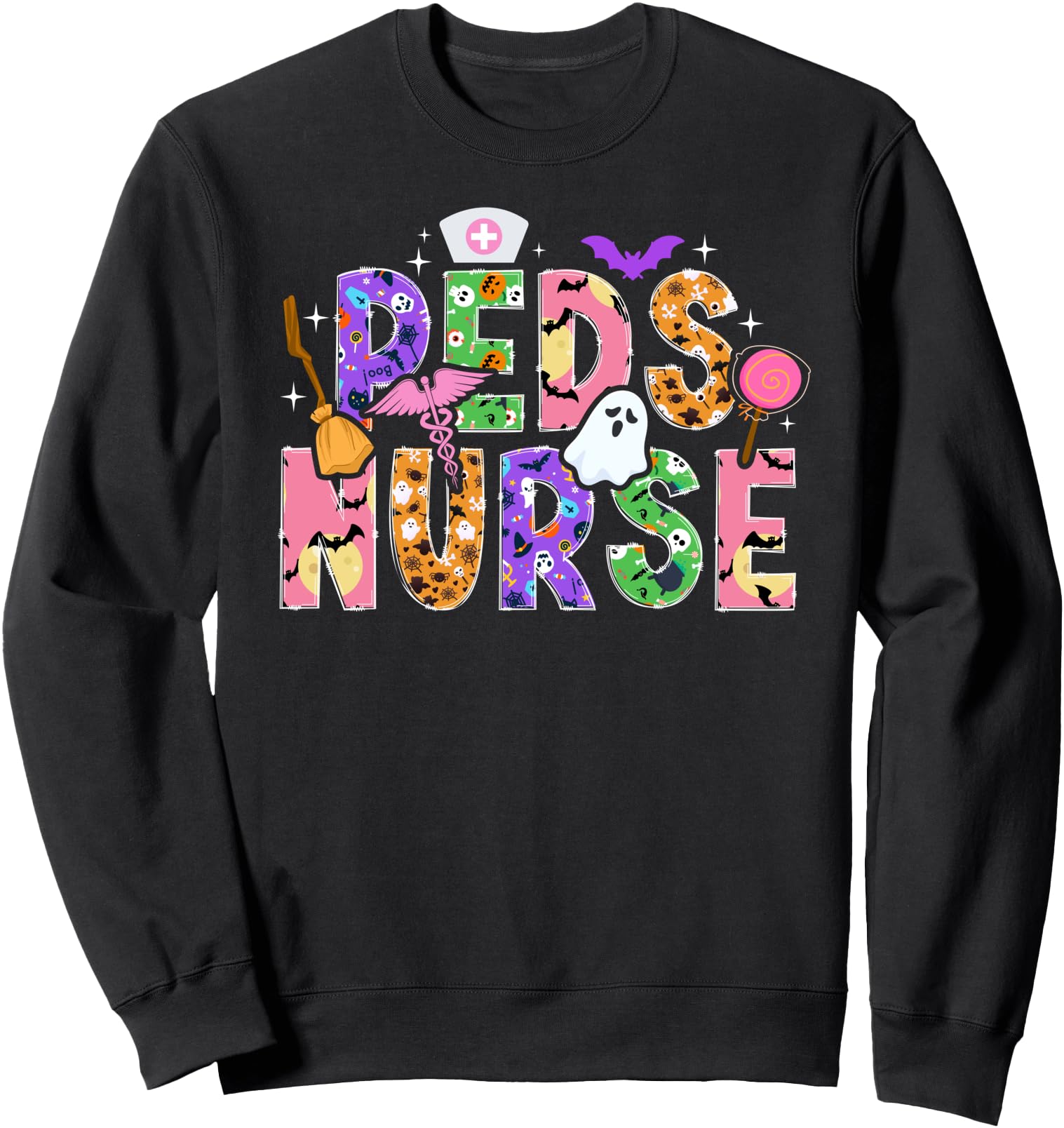 Spooky Peds Nurse Halloween Cute Pediatric Nurse Sweatshirt
