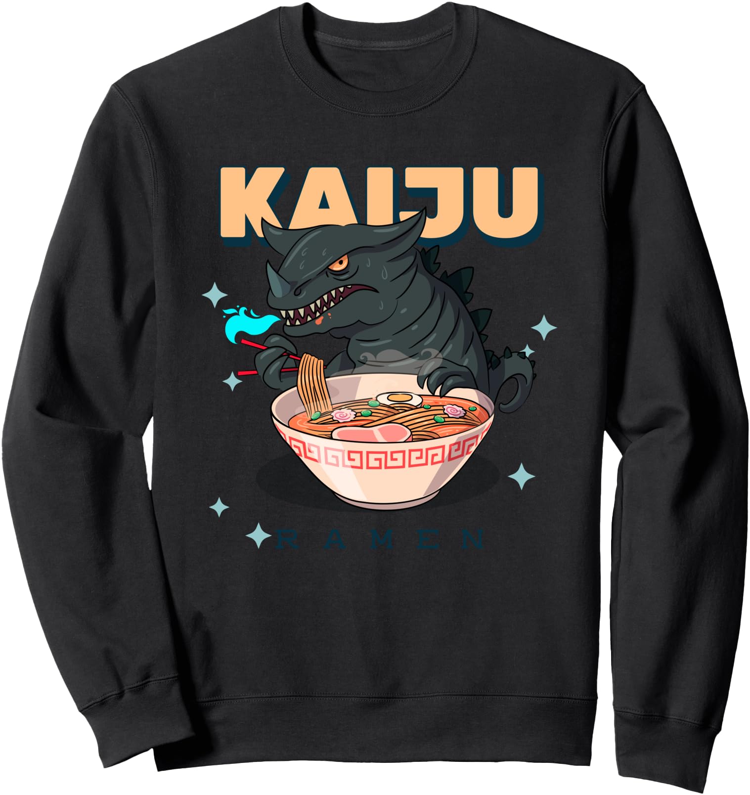 Kaiju Anime Kaiju Japanese Ramen Noodles Sweatshirt