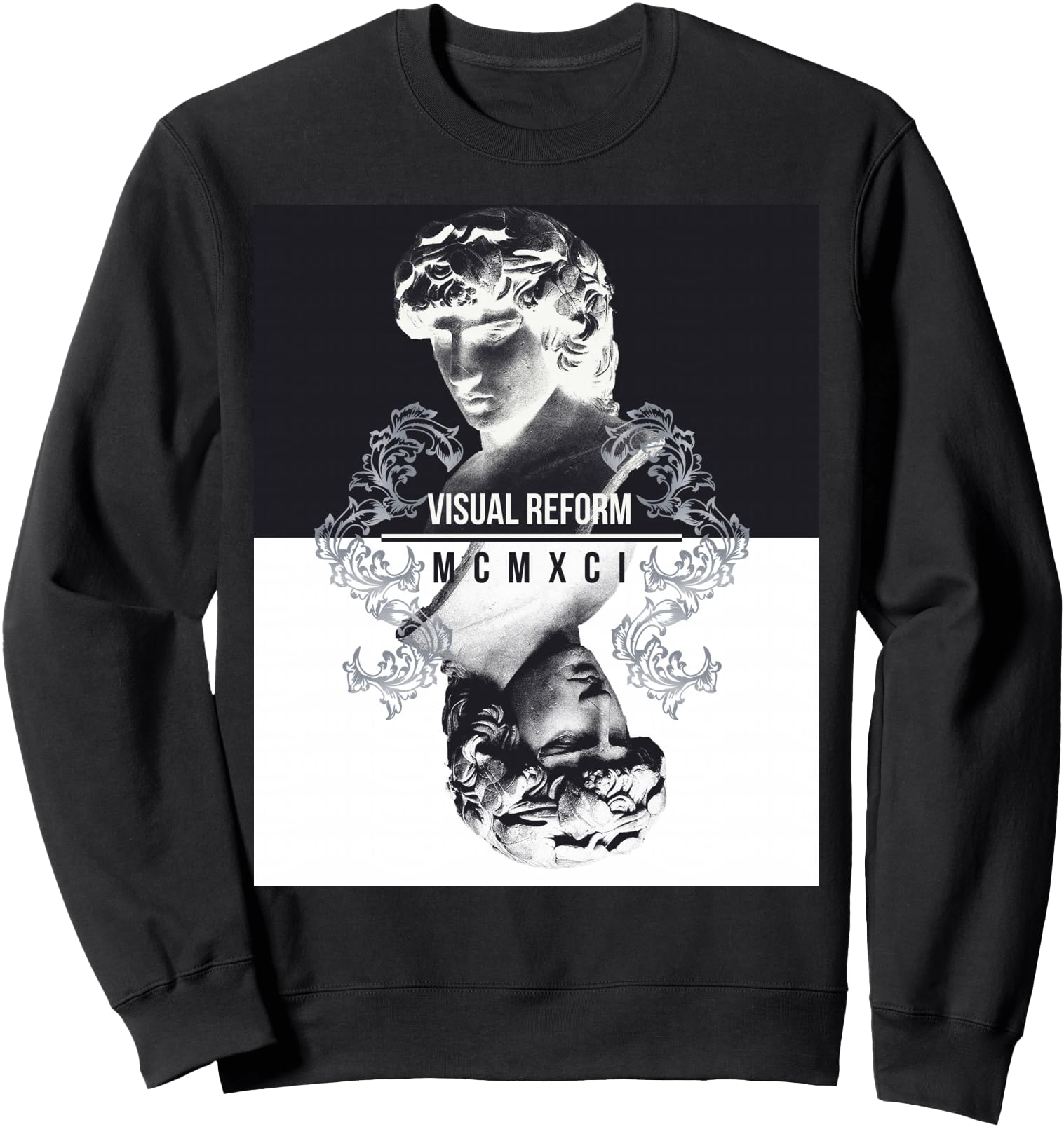 Vaporwave Aesthetic Retro 80s 90s Statue Japanese Otaku Art Sweatshirt