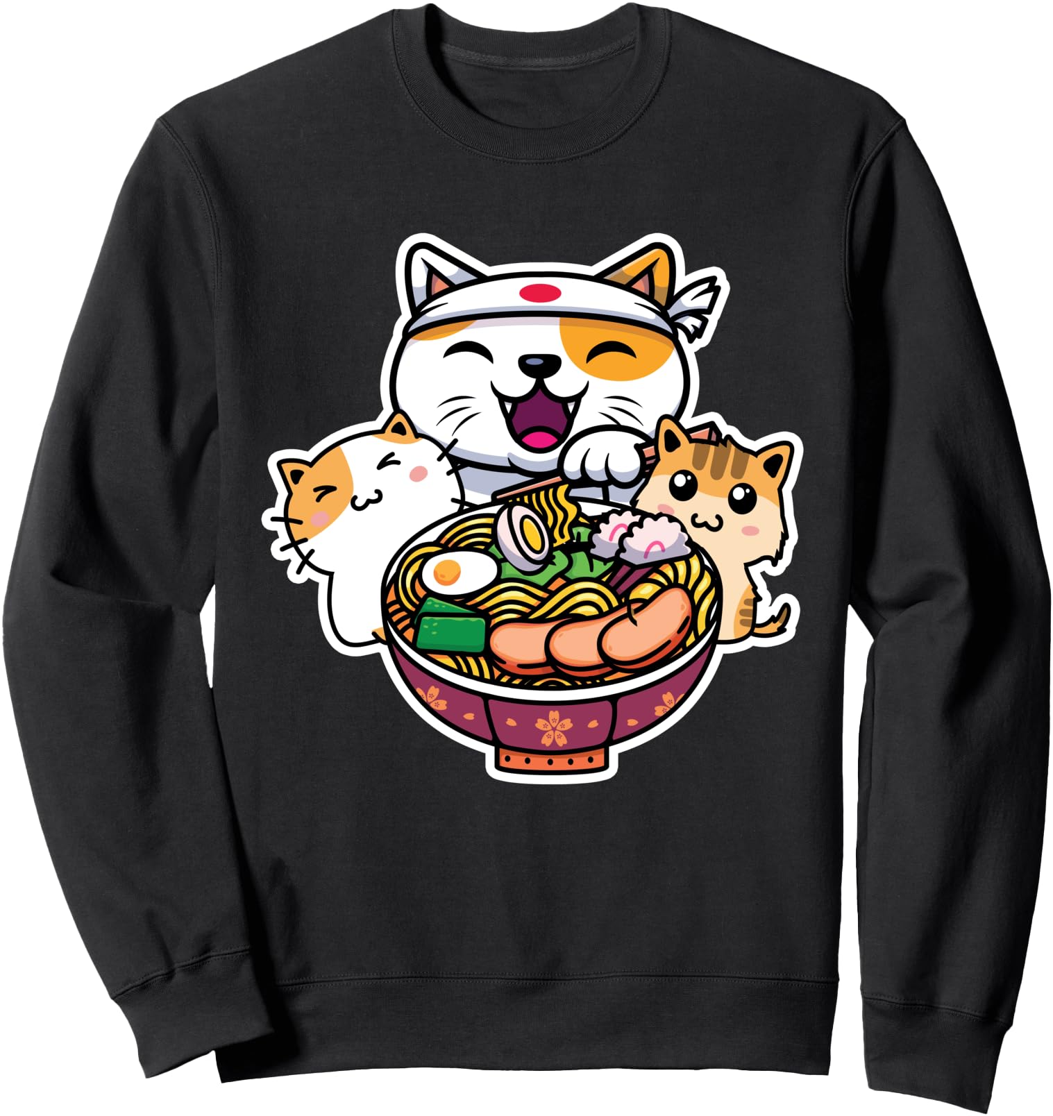 Kawaii Anime Cats Otaku Japanese Ramen Cute Gift Sweatshirt