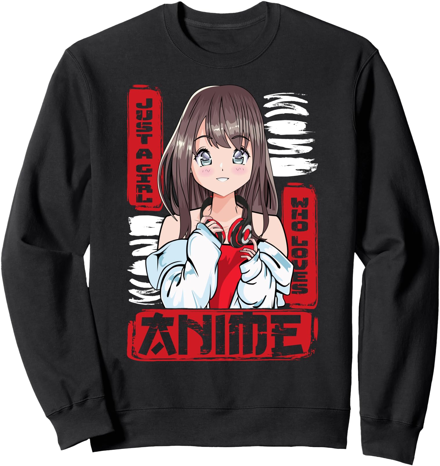 Kawaii Anime Merch For Women - Classic Otaku Japanese Anime Sweatshirt
