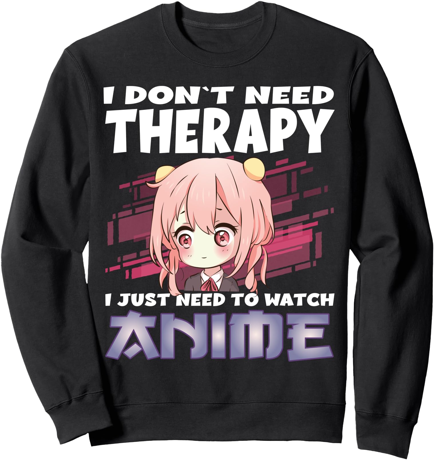Funny Anime Girl Graphic Manga Anime Merch Japanese Otaku Sweatshirt