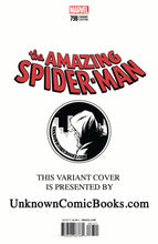 Load image into Gallery viewer, AMAZING SPIDER-MAN #798 UNKNOWN COMIC BOOKS VIRGIN EXCLUSIVE DODSON VENOM 30TH VAR LEG 4/4/2018