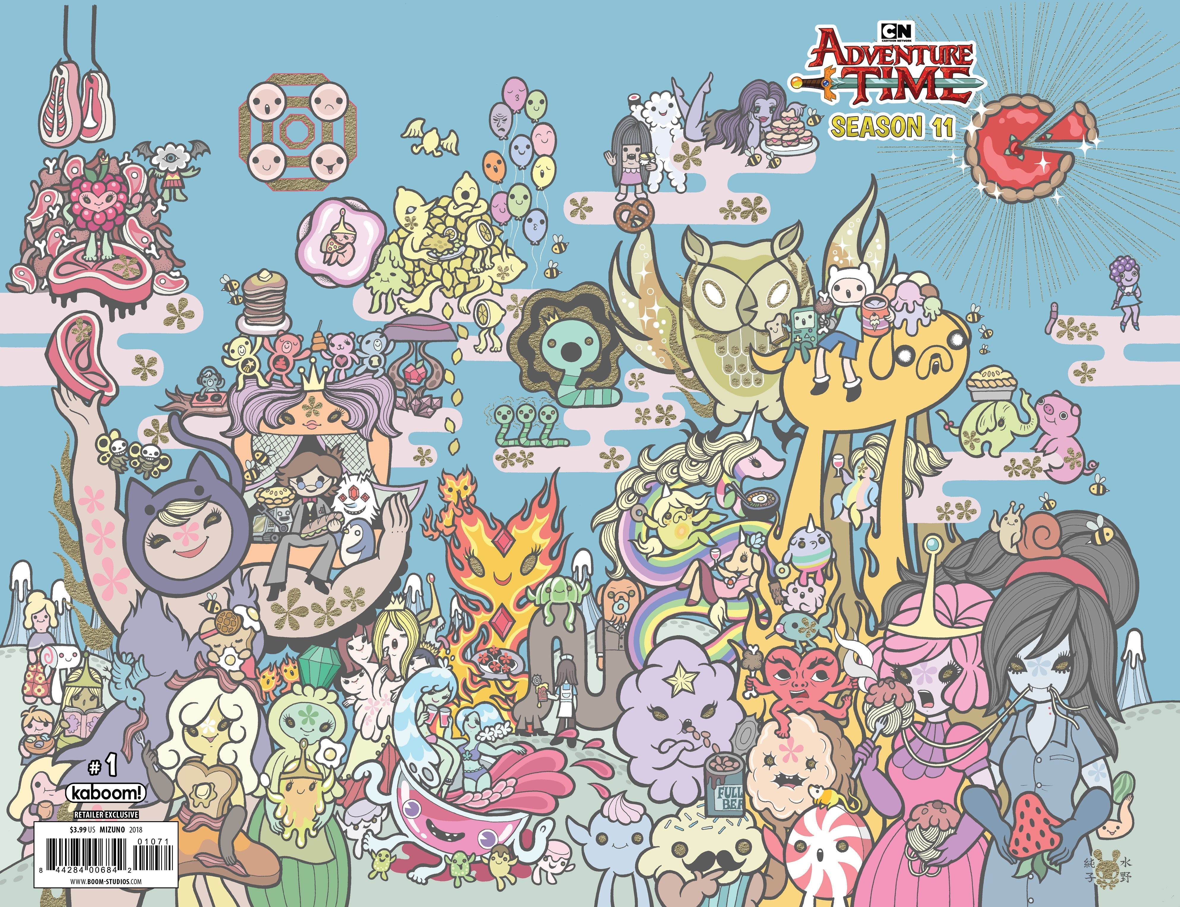 ADVENTURE TIME SEASON 11 #1 SSCO JUNKO MIZUNO WRAPAROUND VARIANT 2018