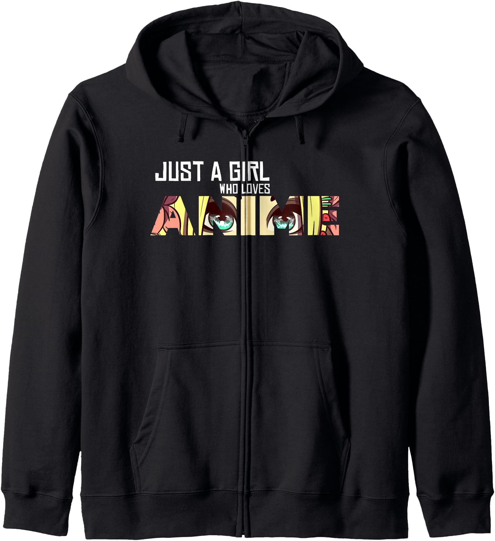 Just a Girl Who Loves Anime Otaku Anime Girl Merch- Hoodie