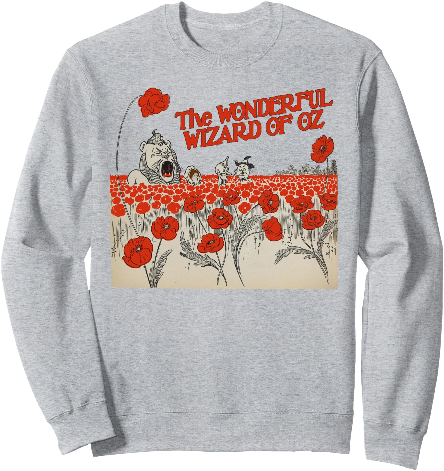 Retro Wizard of OZ Sweatshirt-TinMan Lion Scarecrow Dorothy